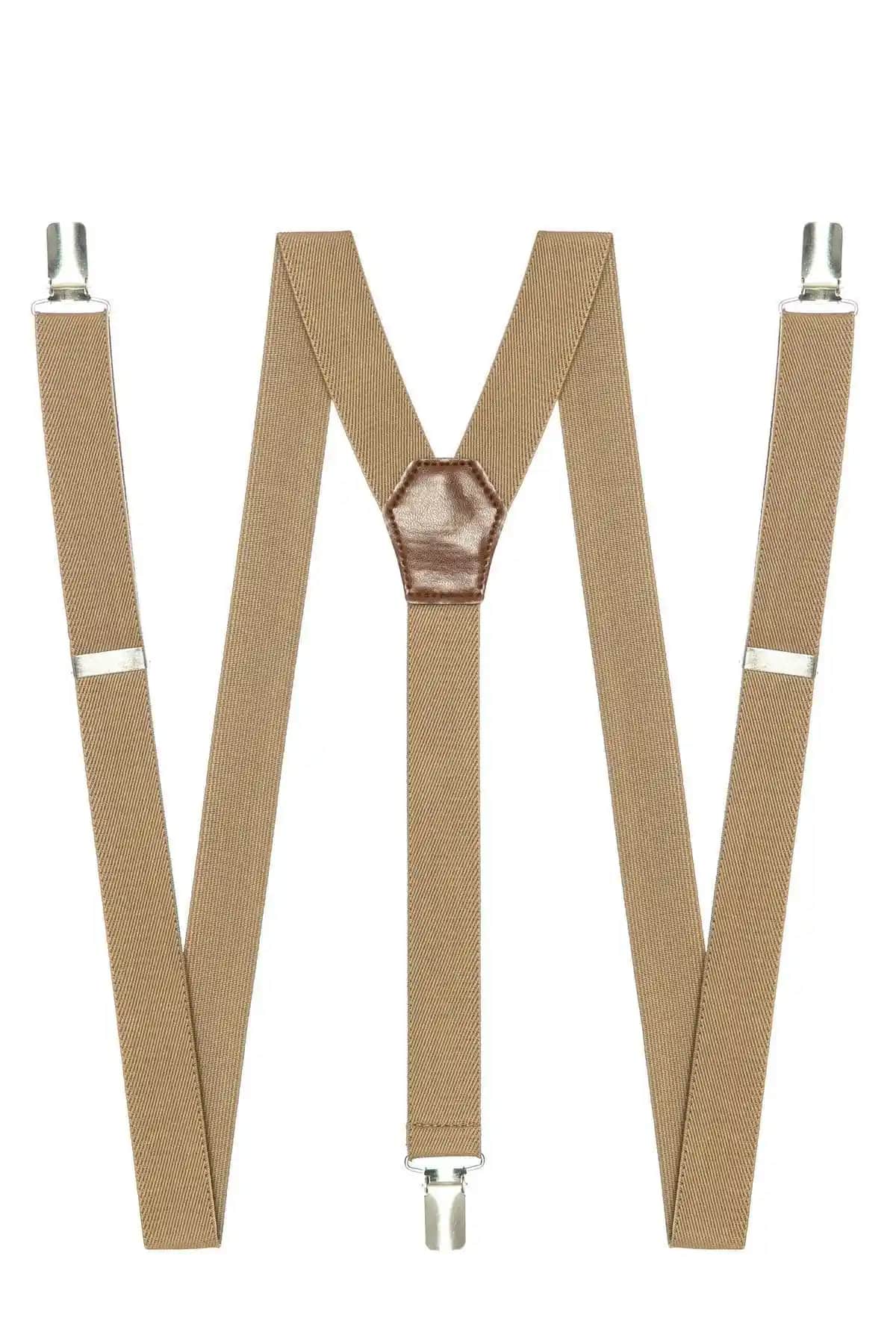 DWOY Açık Kahverengi Yetişkin Pantolon Askısı - Şık ve Dayanıklı Tasarım