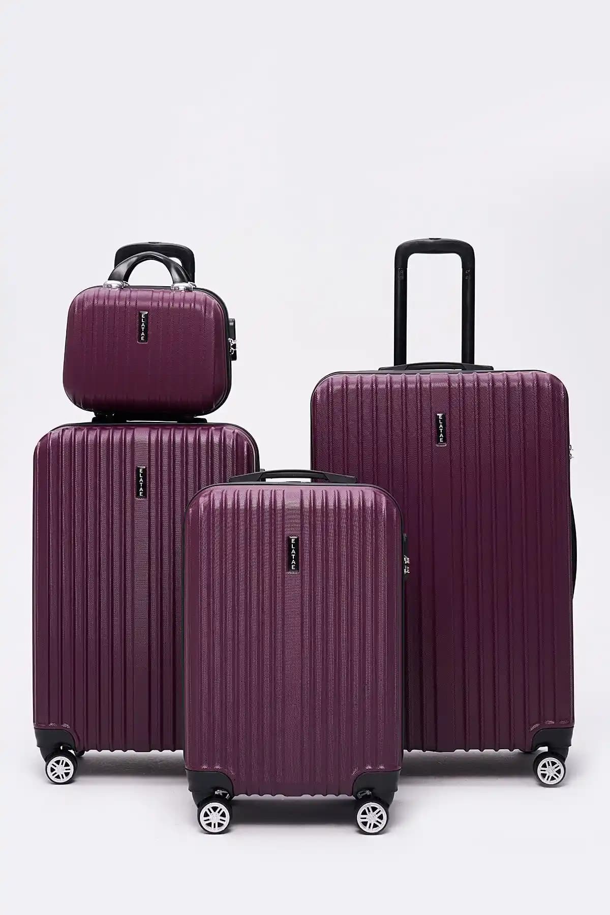 Elatae 4'lü Valiz Seti: Dayanıklı, Şık ve Pratik Seyahat Çözümü