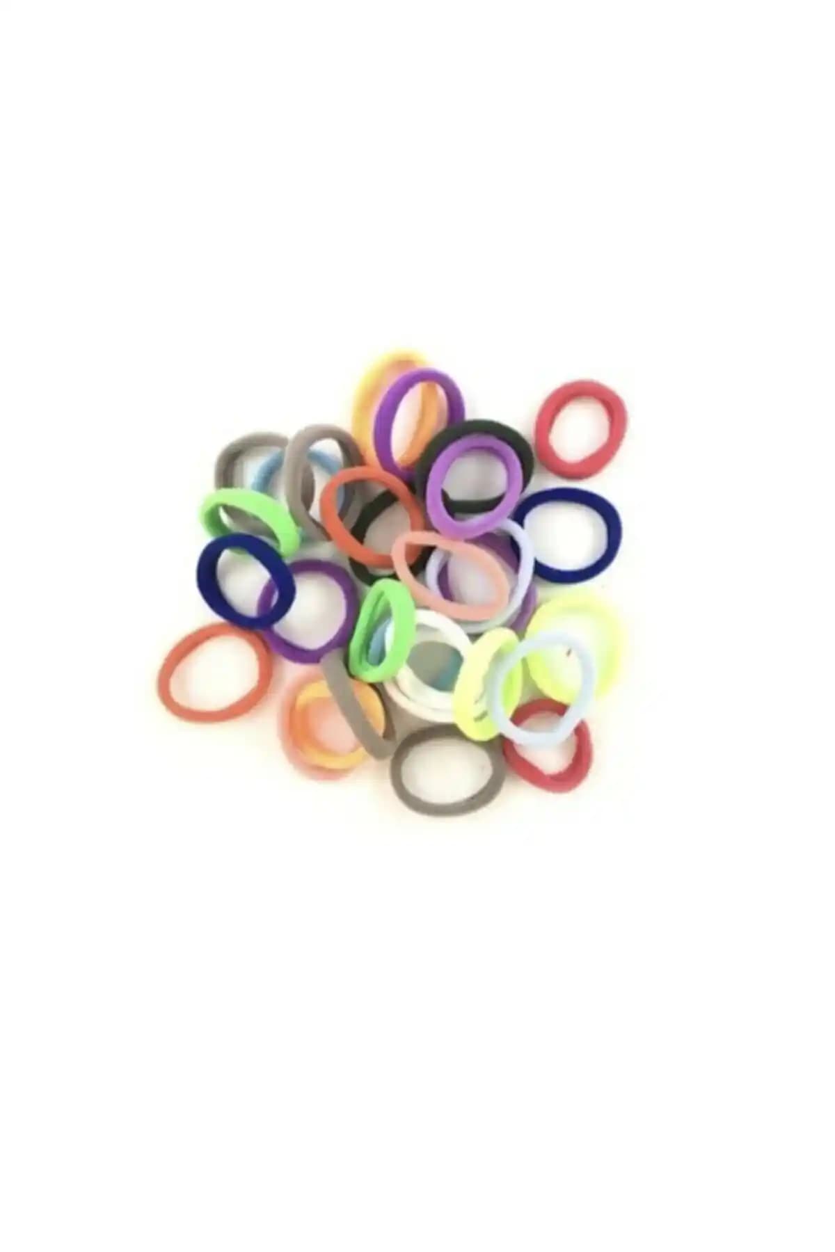 Emma 50 Adet Renkli Deri Havlu Toka Seti Şık ve Kullanışlı Saç Aksesuarları