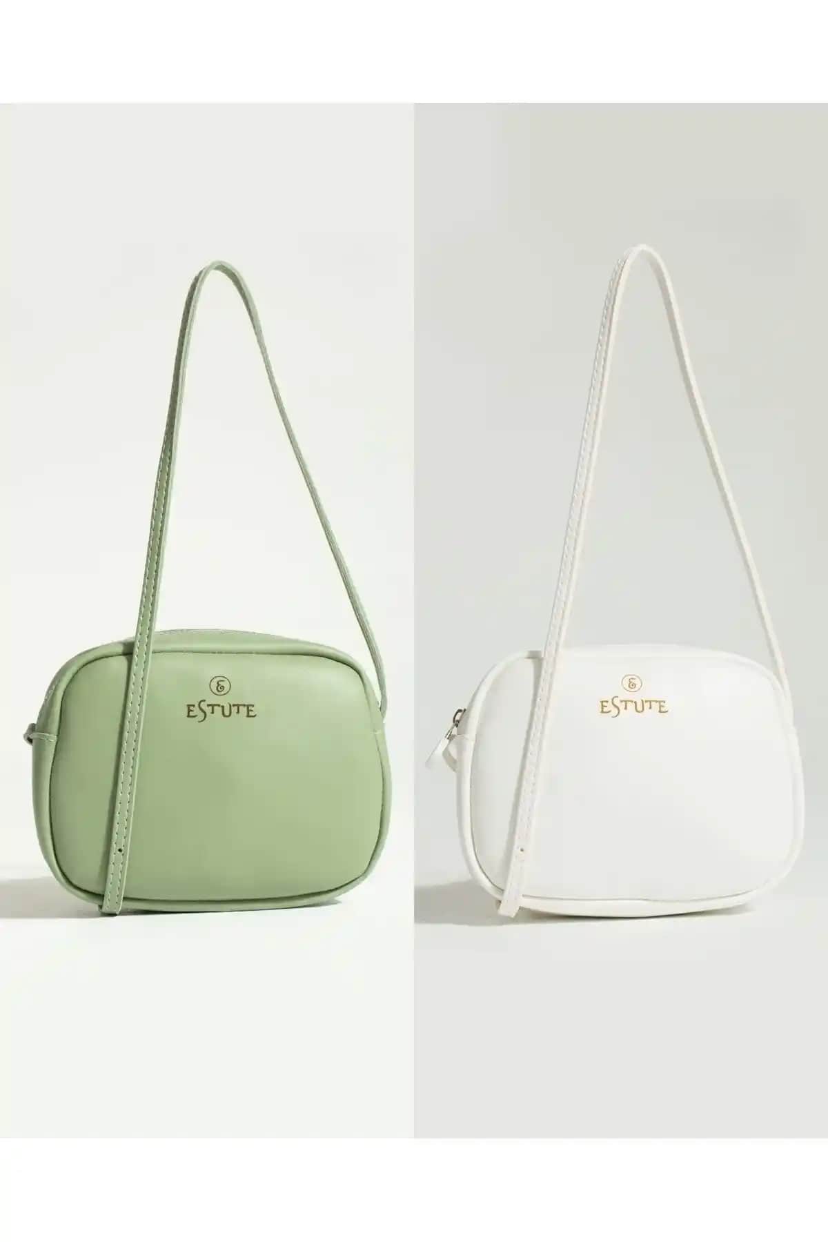 ESTUTE Kadın 2'li Çanta Seti: Şık ve Çok Yönlü Vegan Deri Tasarım
