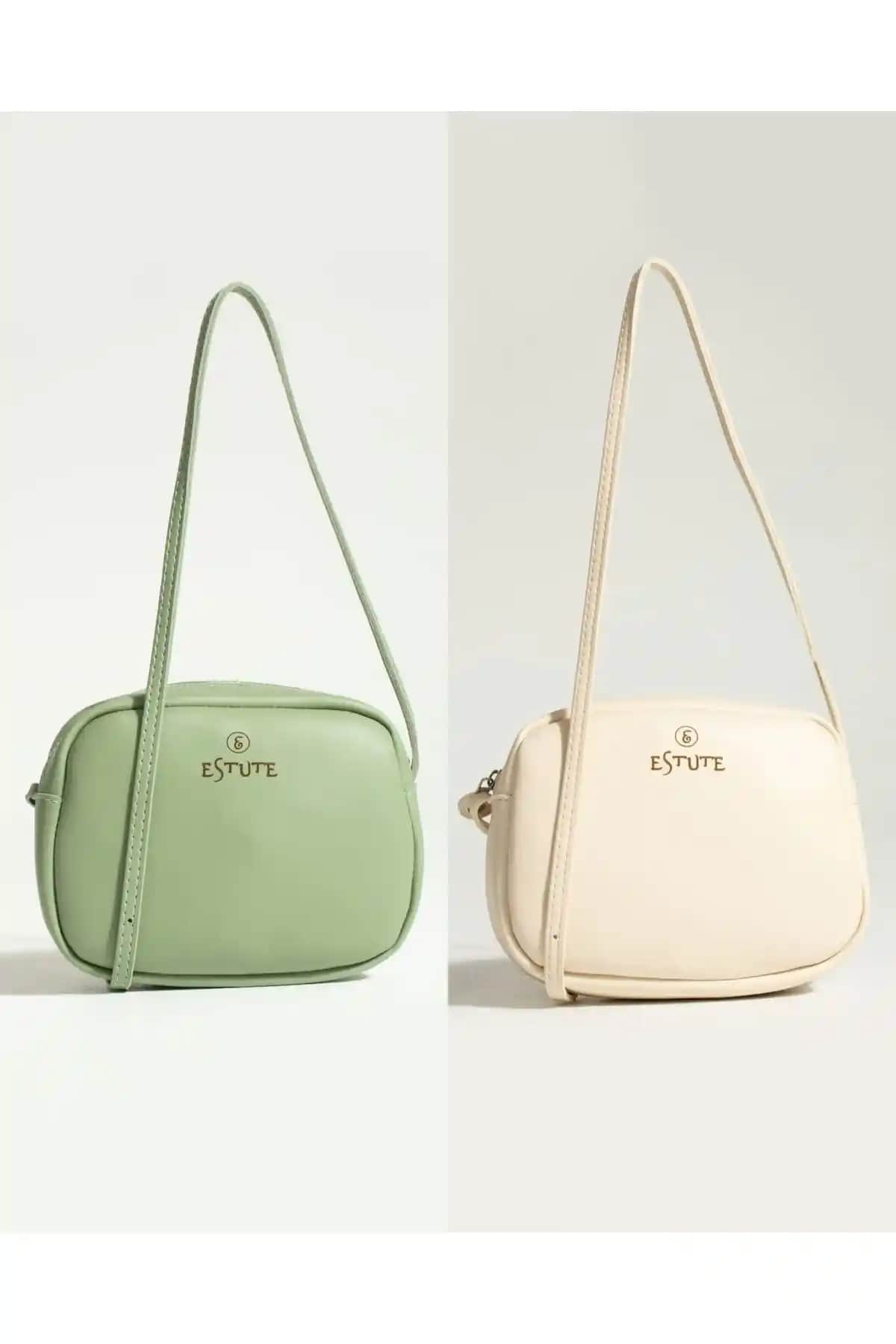 Estüte Kadın 2'li Paket Çanta: Şık ve Fonksiyonel Vegan Deri Çanta Seti
