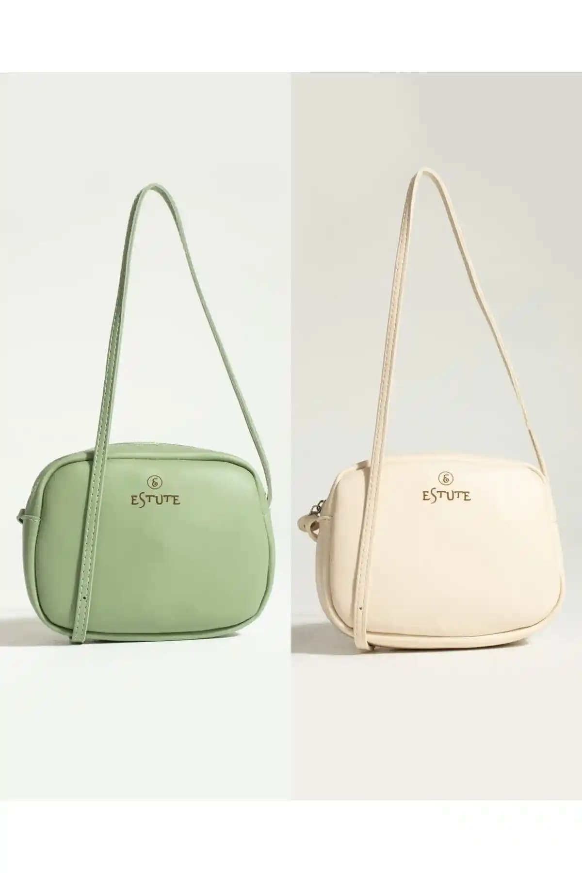 Estüte Kadın 2'li Paket Çanta: Şık ve Fonksiyonel Vegan Deri Çanta Seti