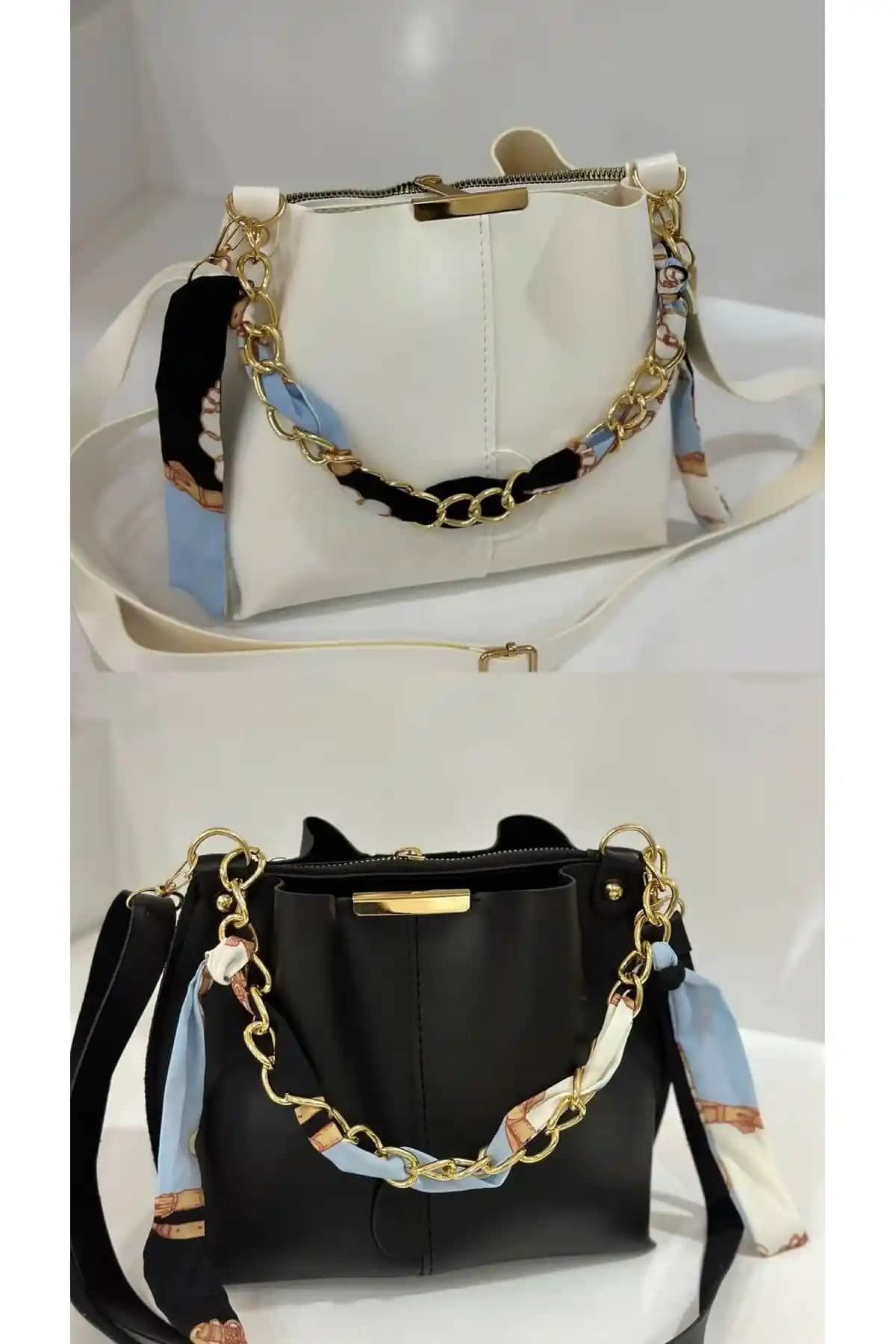 ESTUTE Kadın 2'li Paket Fularlı Zincir Aksesuarlı Yumuşak Deri Çanta Seti Özellikleri ve Kullanım İpuçları