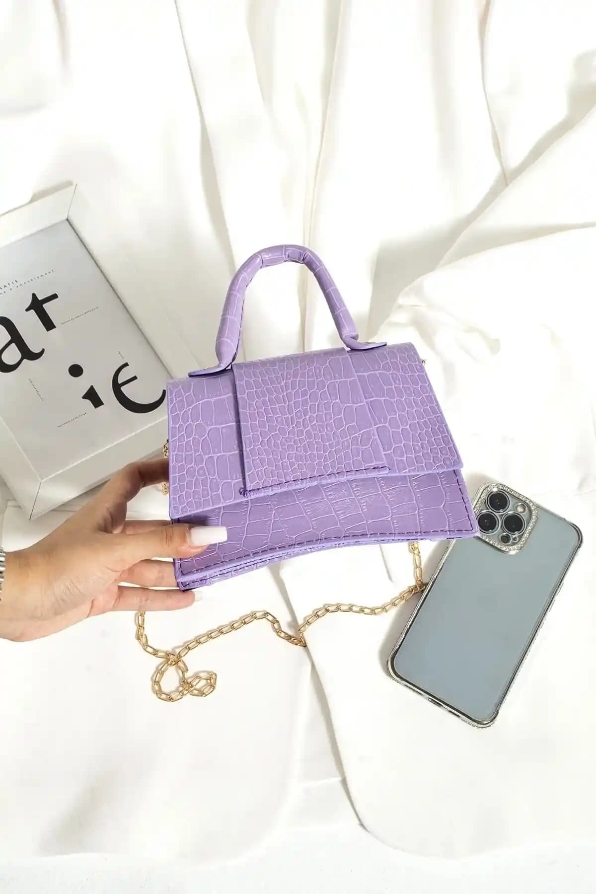 ESTUTE Kadın El ve Omuz Çantası Mini City Modern ve Sürdürülebilir Tasarım