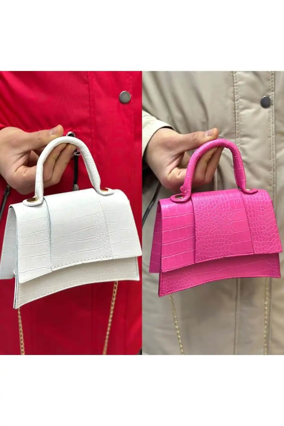 ESTUTE Kadın El ve Omuz Çantası Miny City 2'li Paket Modern ve Sürdürülebilir Tasarım