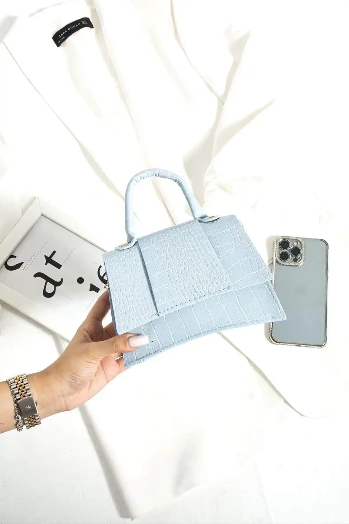 ESTUTE Kadın Mini City El ve Omuz Çantası Şık ve Pratik Günlük Aksesuar