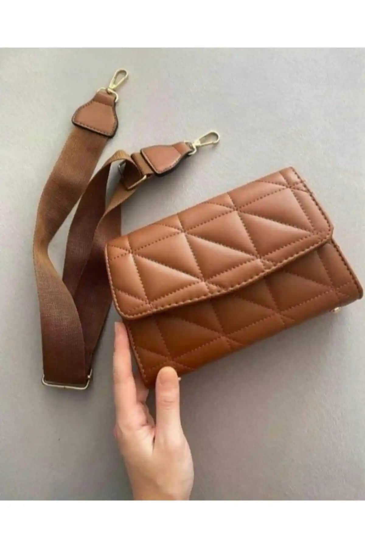 Everglow Taba Kapitone Omuz Çantası Modern Tasarım ve Kullanışlılık Sunar