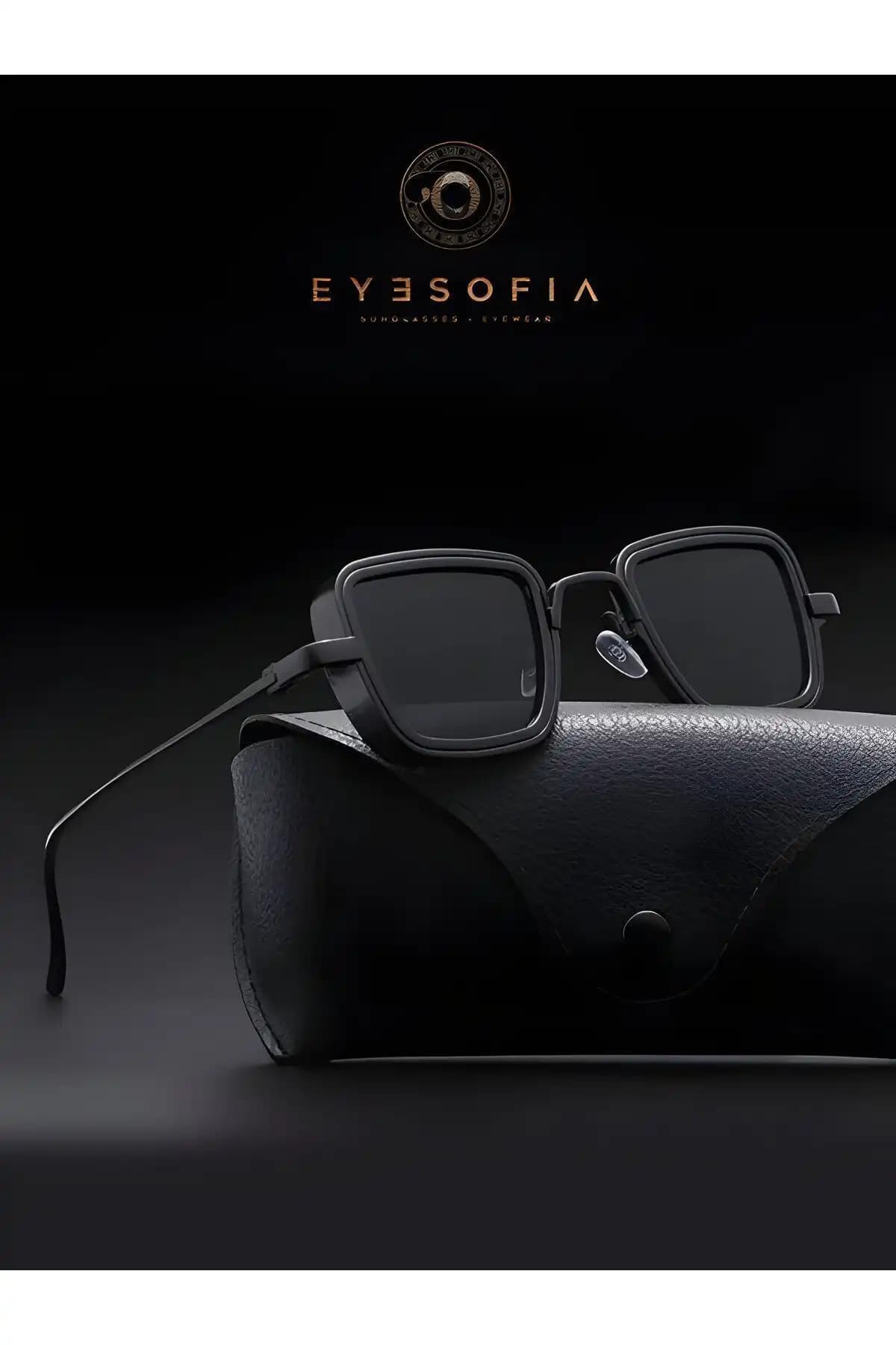Eyesofia Leon Unisex Metal Kare ve Titanyum Siyah Güneş Gözlükleri Karşılaştırması 2