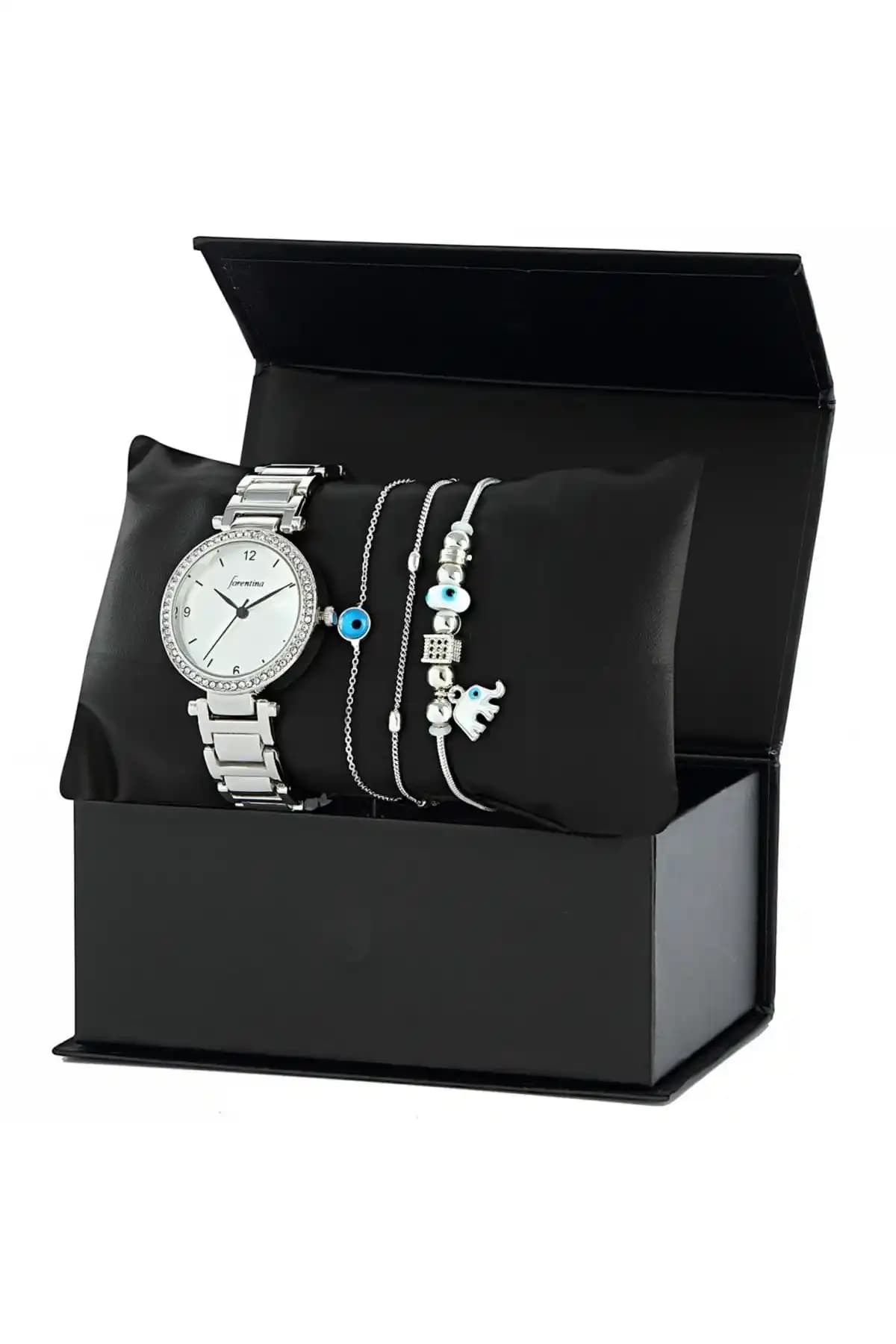 Forentina Koleksiyon Seti: Şık ve Anlamlı Kadın Takı ve Saat Kombini