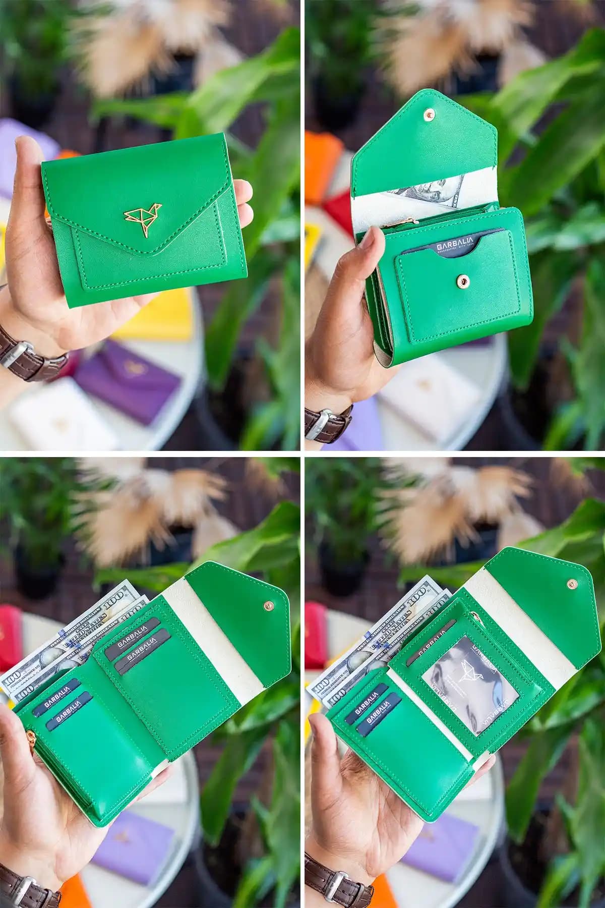 Garbalia Columbia Vegan Deri ve Grande Hakiki Deri Kadın Erkek Cüzdanlarının Karşılaştırması