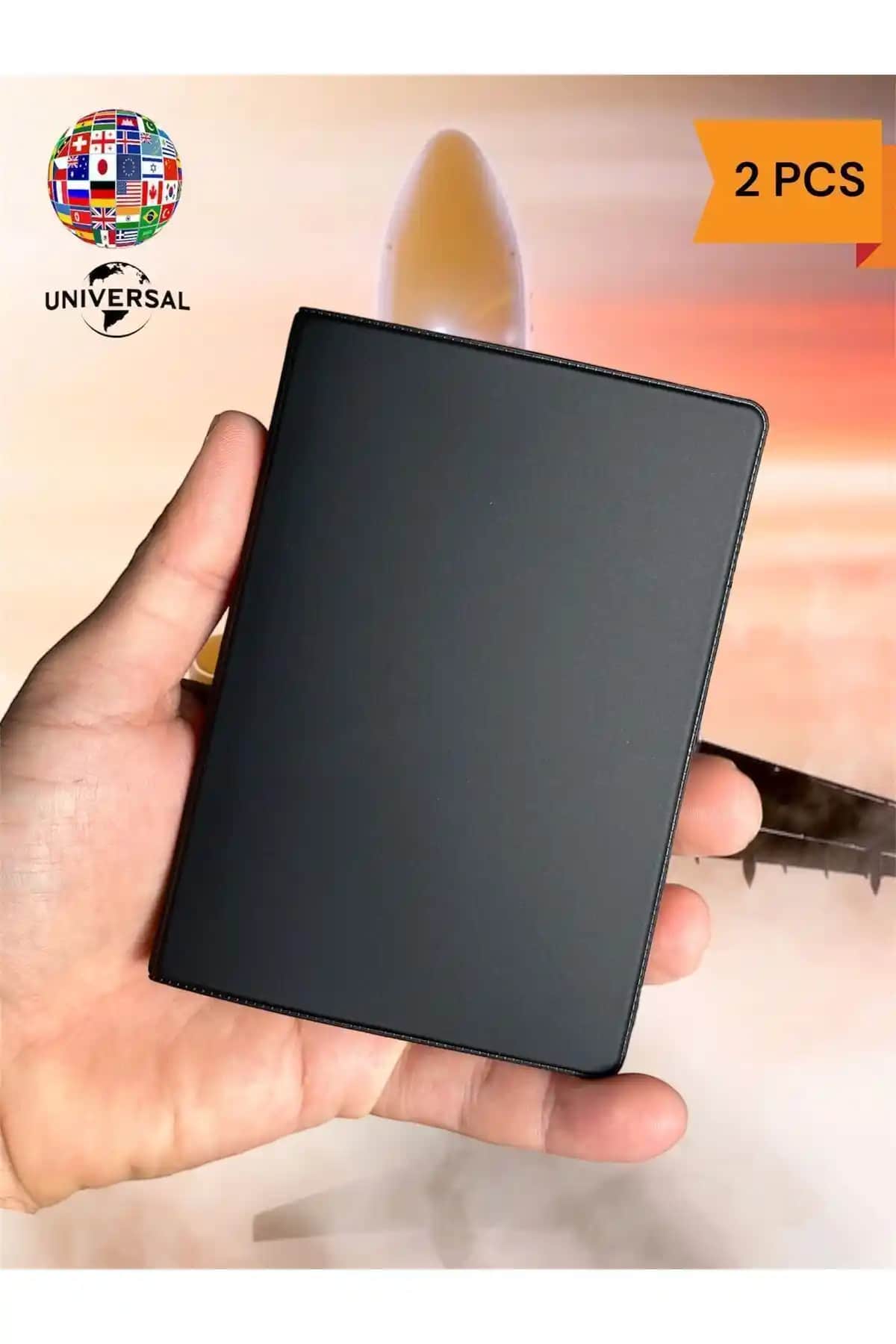 Gempo 2 Adet Su Geçirmez Vinleks Deri Pasaport Kılıfı Şıklık ve Güvenlik Sunar