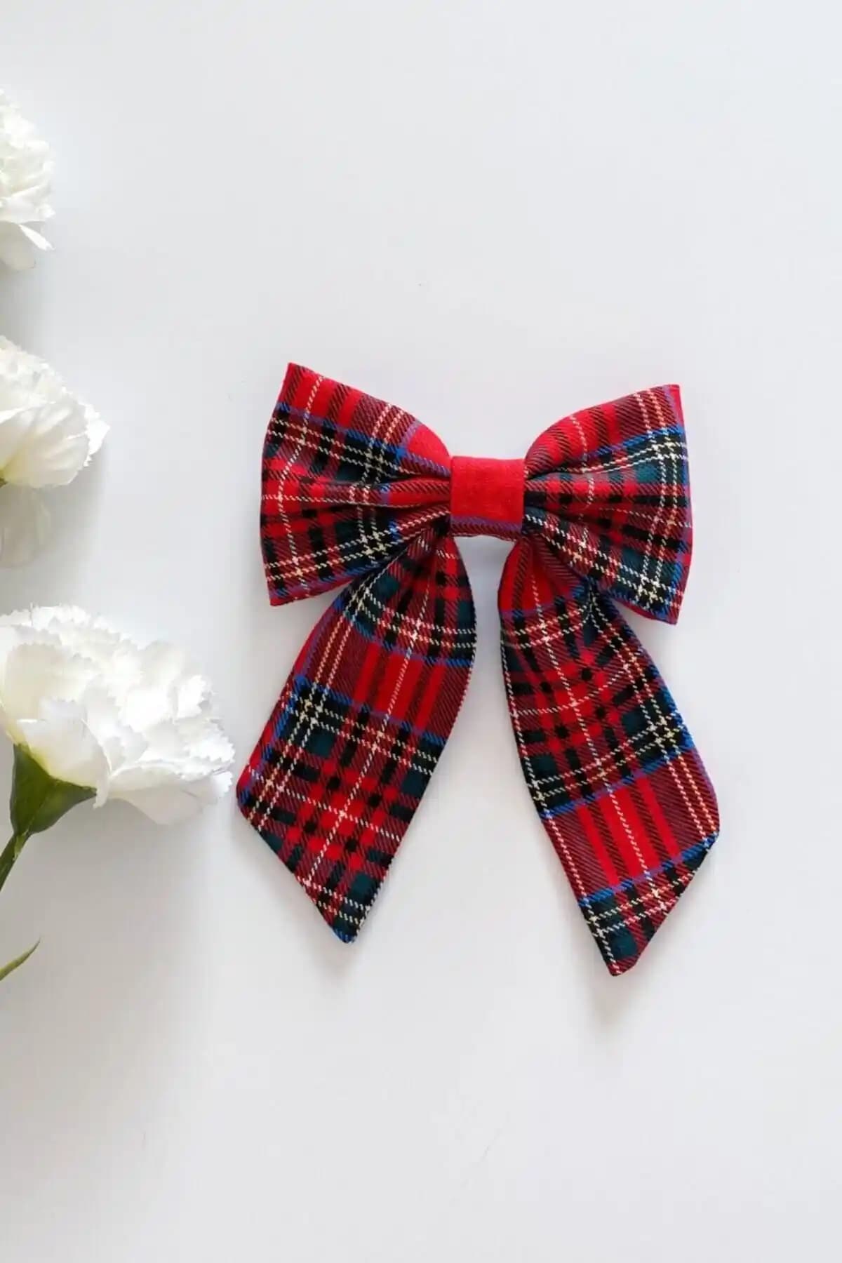 Genel Markalar Ekose Desenli Fiyonk Saç Tokası Şık ve Kullanışlı Tasarım Özellikleri