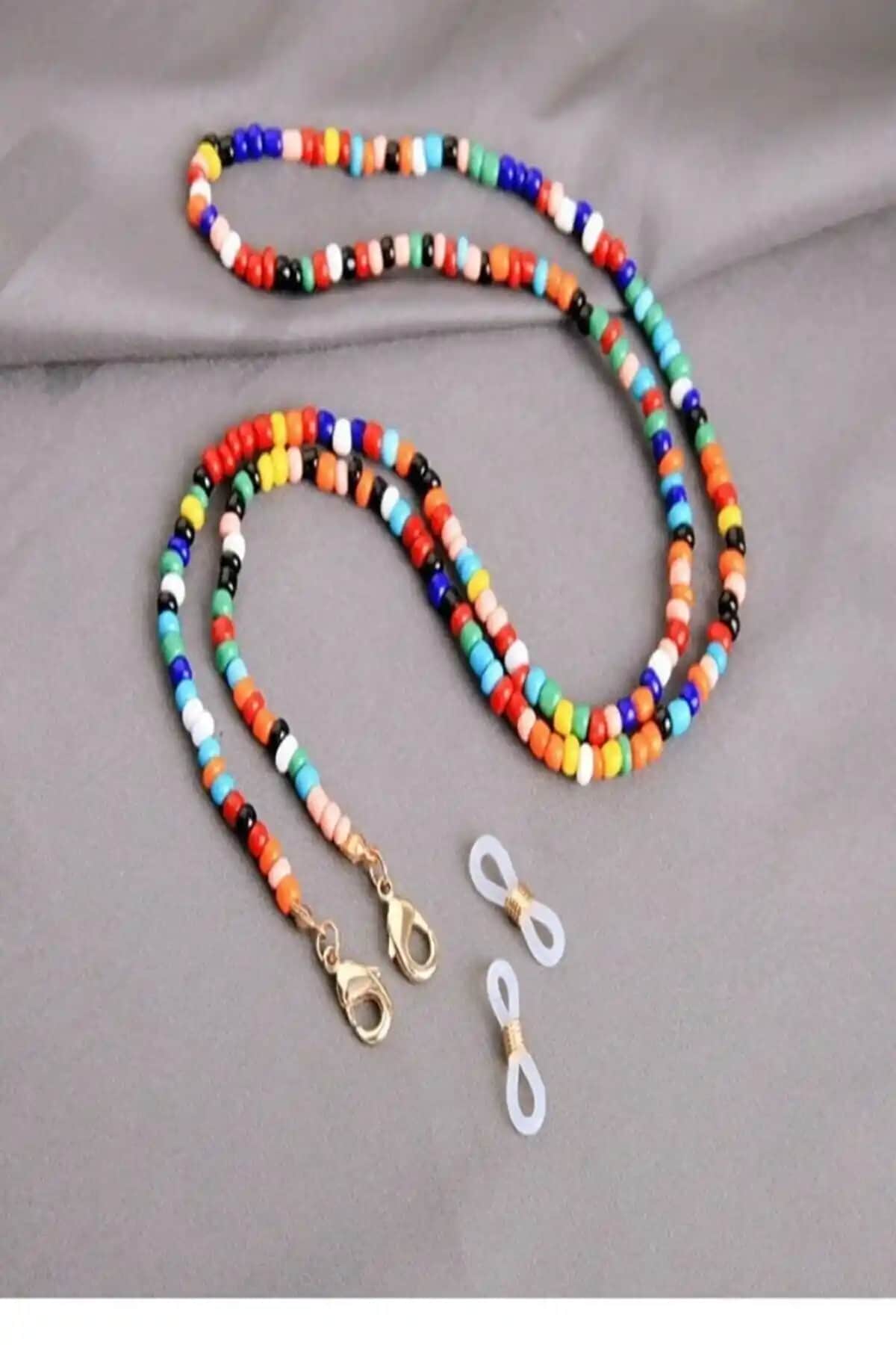 Genel Markalar Renkli Kum Boncuk Gözlük İpi: Şıklık ve Fonksiyonellik Bir Arada