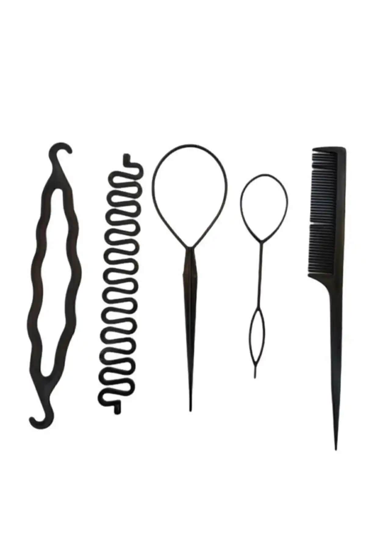 Genel Markalar Saç Topuz ve Örme Aparatı Seti ile Hızlı ve Kolay Şekillendirme