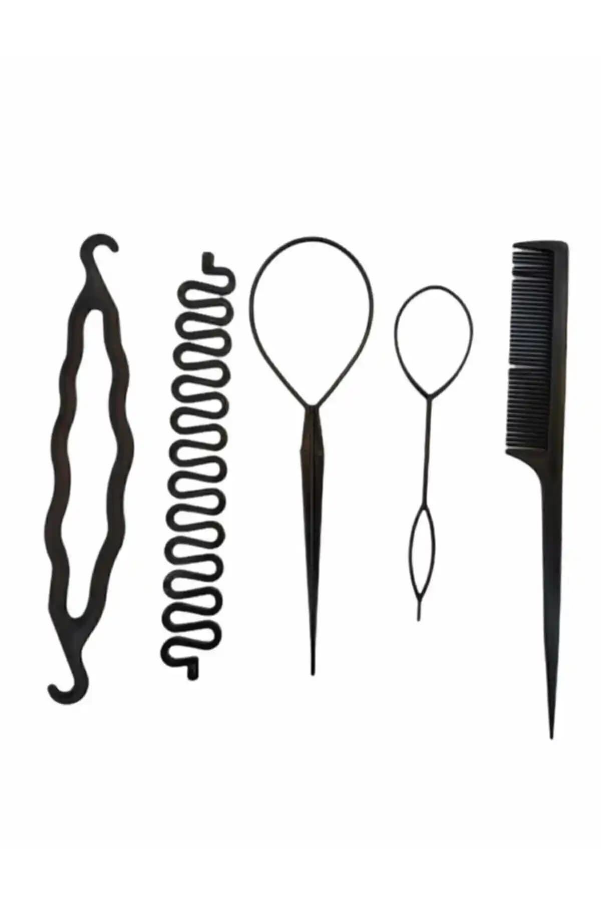 Genel Markalar Saç Topuz ve Örme Aparatı Seti ile Hızlı ve Kolay Şekillendirme
