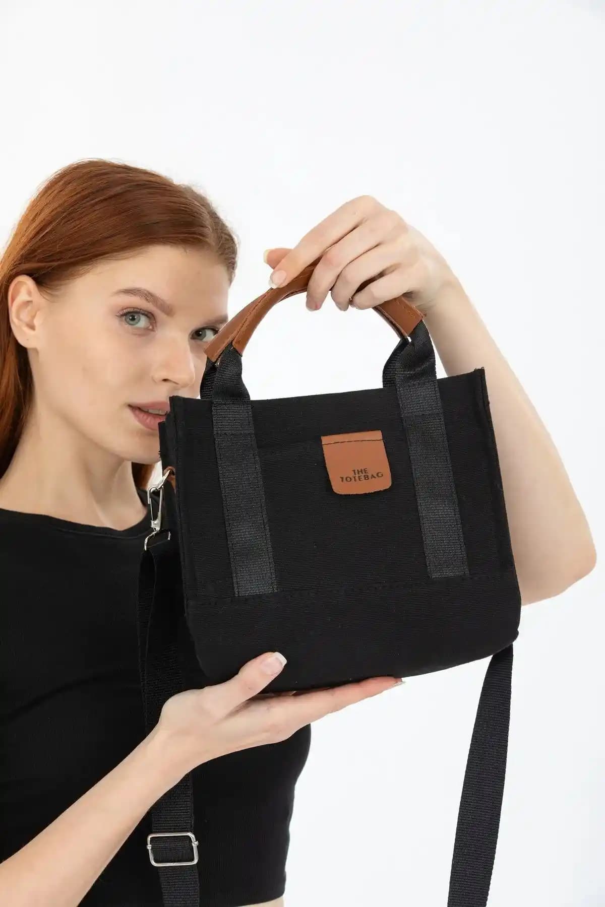 Genel Markalar Üç Gözlü Canvas Tote Çanta Kadınlar İçin Şık ve Fonksiyonel Tasarım