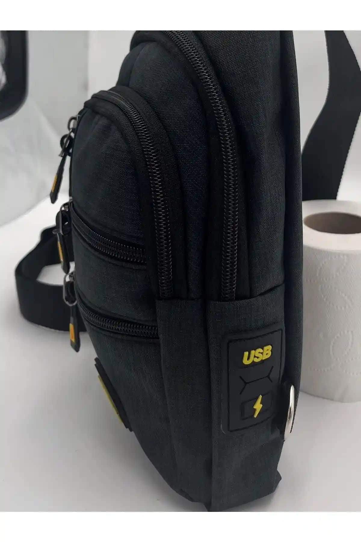 GOBI Siyah Unisex Polo ve Çanta Seti Modern, Dayanıklı ve Sürdürülebilir Tasarım