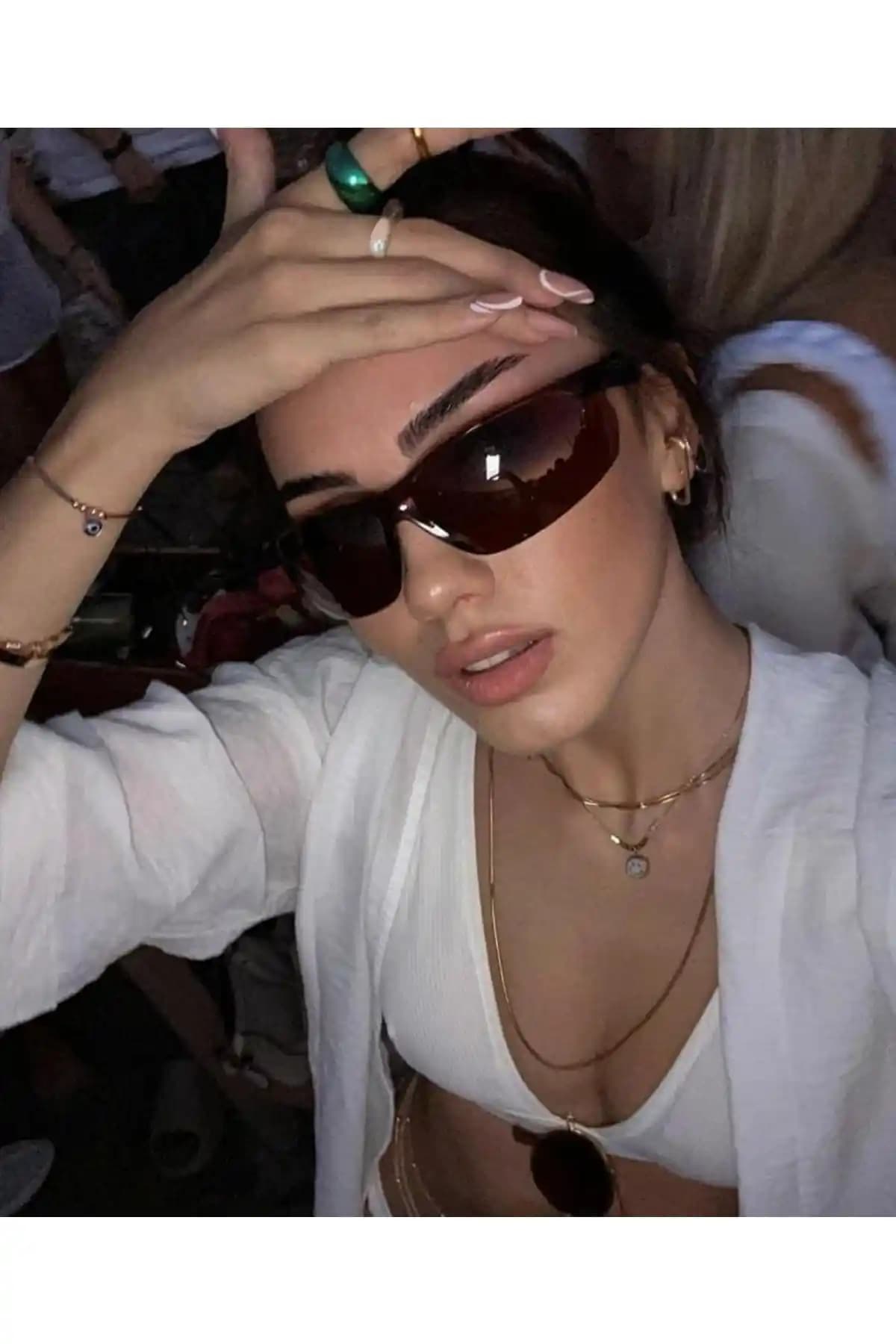 Goldmine Milenyum Y2k Unisex Güneş Gözlüğü Modern ve Zarif Tasarım Özellikleri