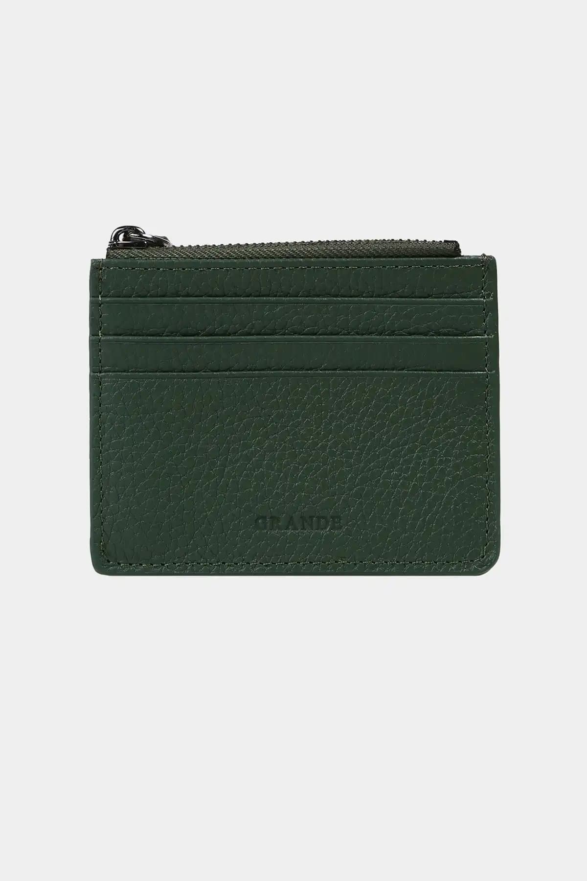 Grande 3603 Hakiki Deri Bozuk Para Hazneli Fermuarlı Cüzdan Unisex Günlük Şıklık ve Dayanıklılık