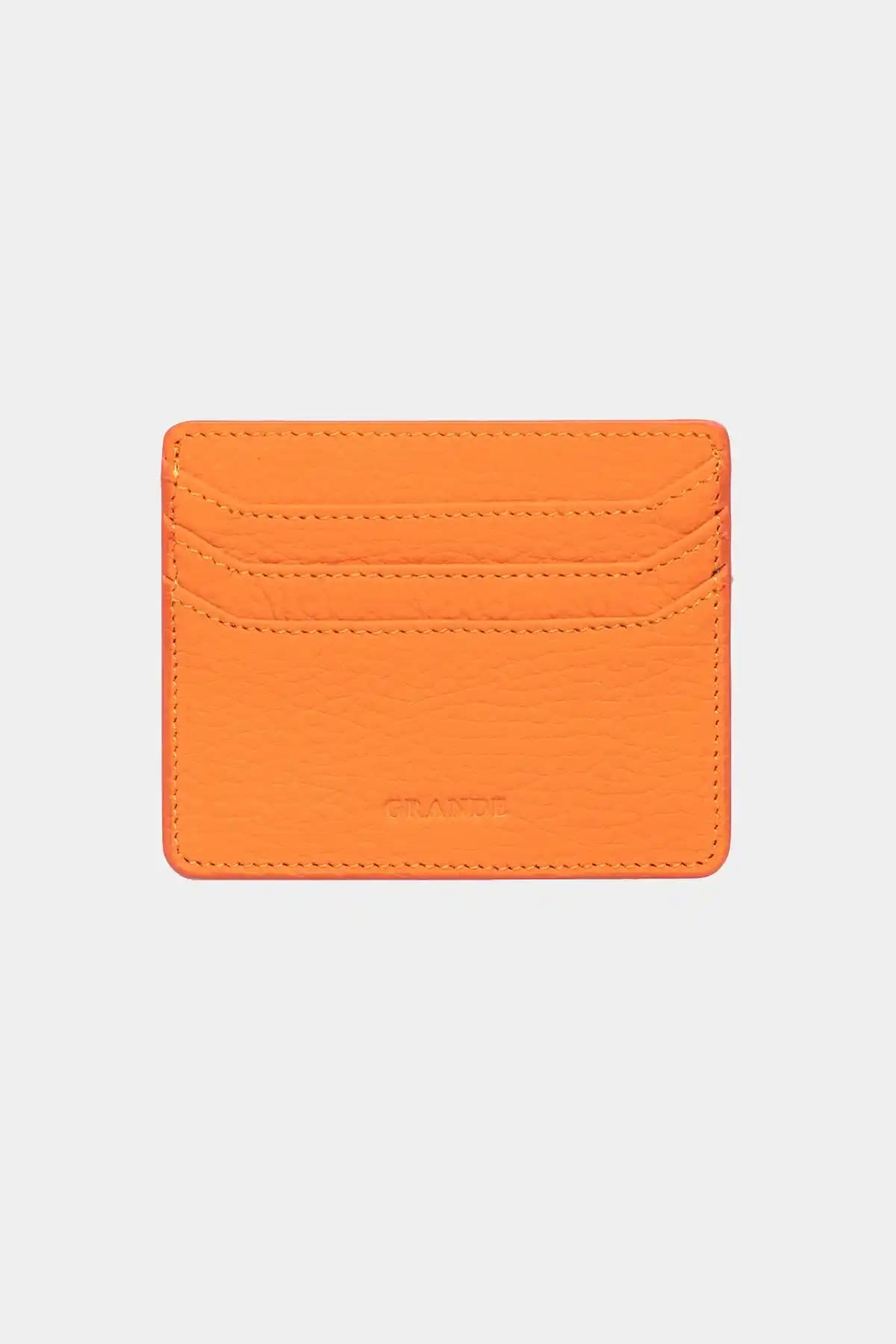 Grande 3633 Hakiki Deri Süper İnce Unisex Kartlık Şıklık ve Fonksiyonellik Bir Arada
