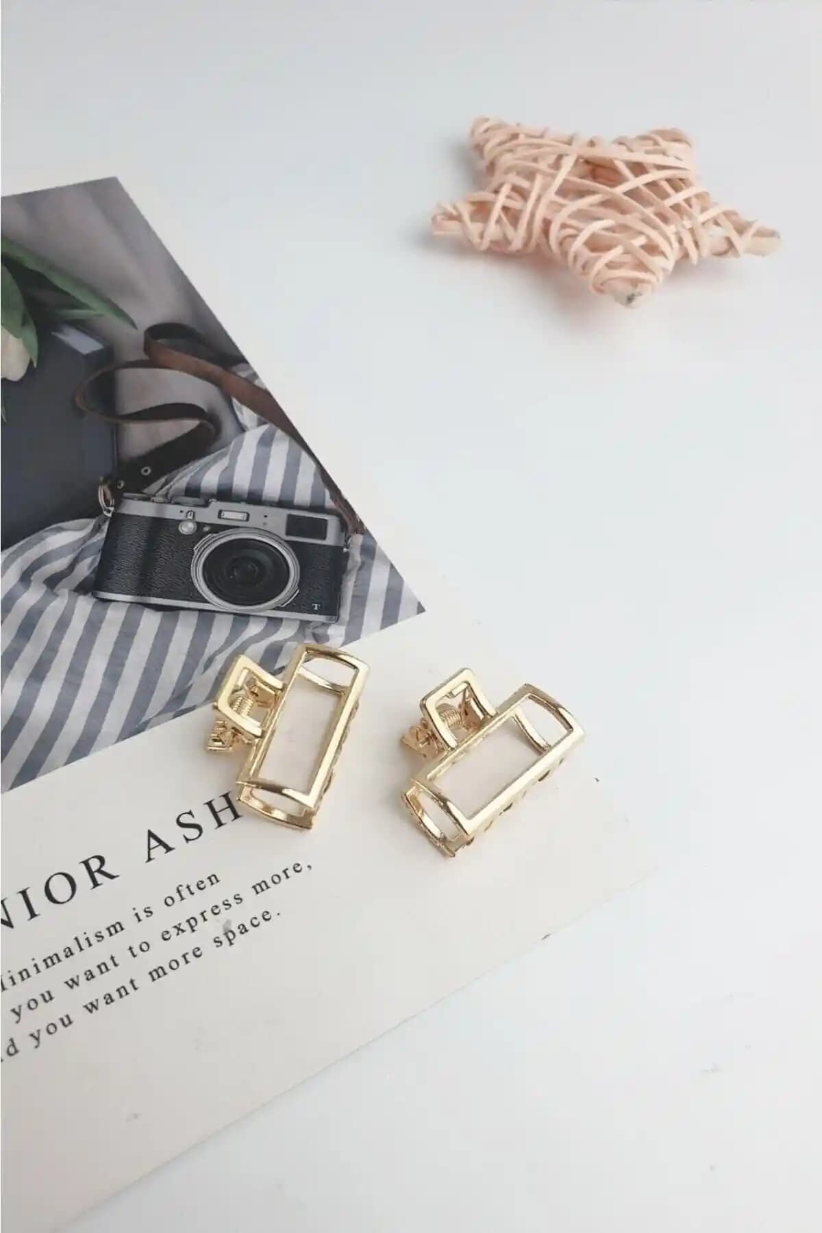 Gülpeşe 2'li Küçük Boy Metal Mandal Toka Şık ve Pratik Saç Aksesuarı