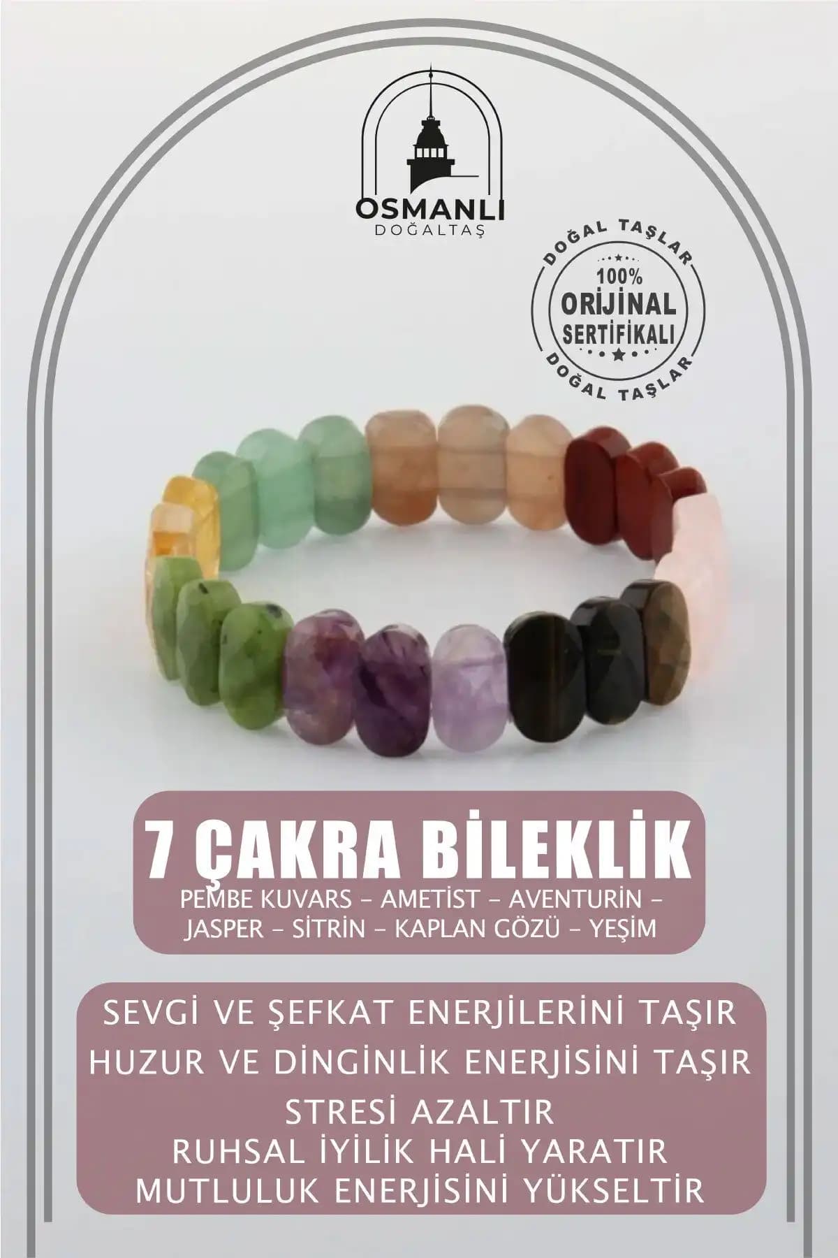 Gümtüştel ve Osmanlı Doğal Taş 7 Çakra Bileklikleri Karşılaştırması ve Özellikleri 2
