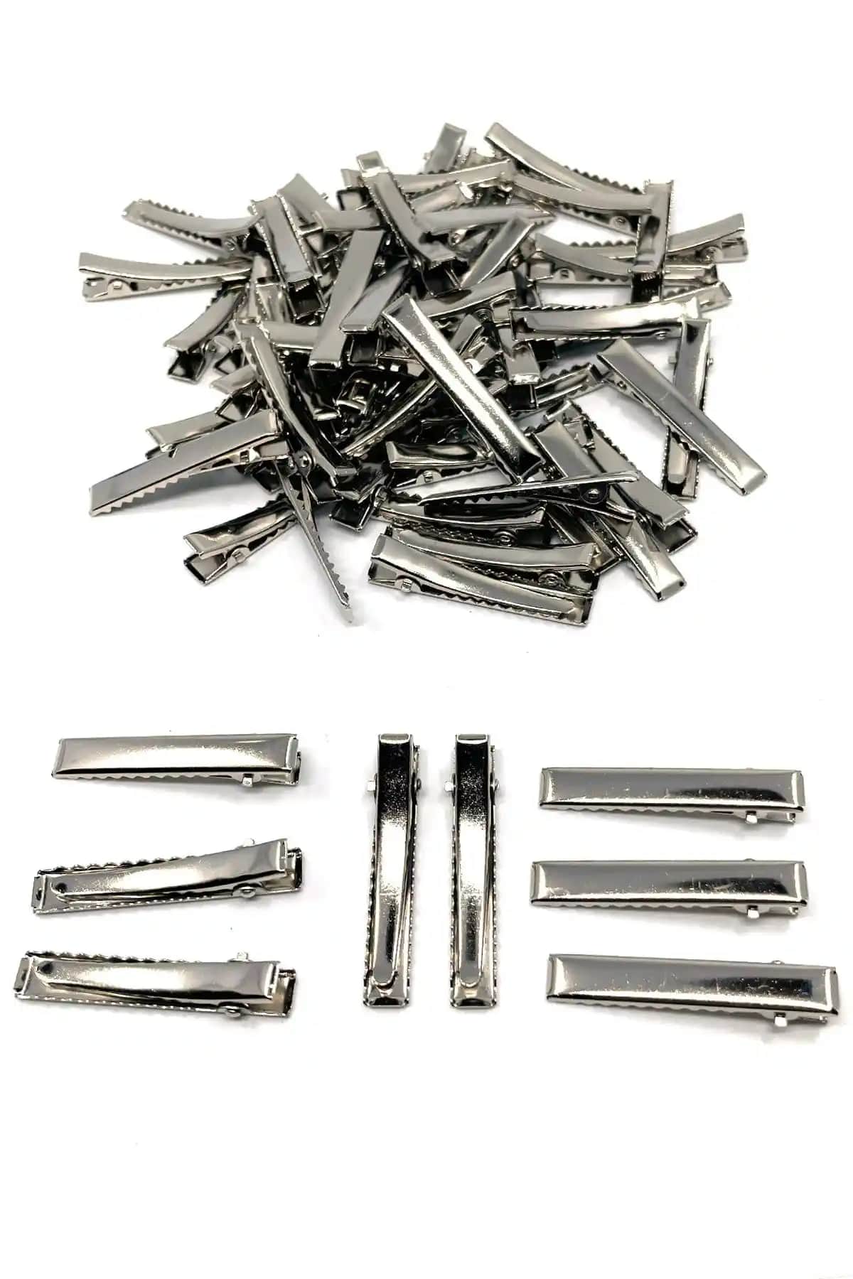 Gümüş Renkli Pens Tokalar 50 Adet Şık ve Pratik Saç Aksesuarları