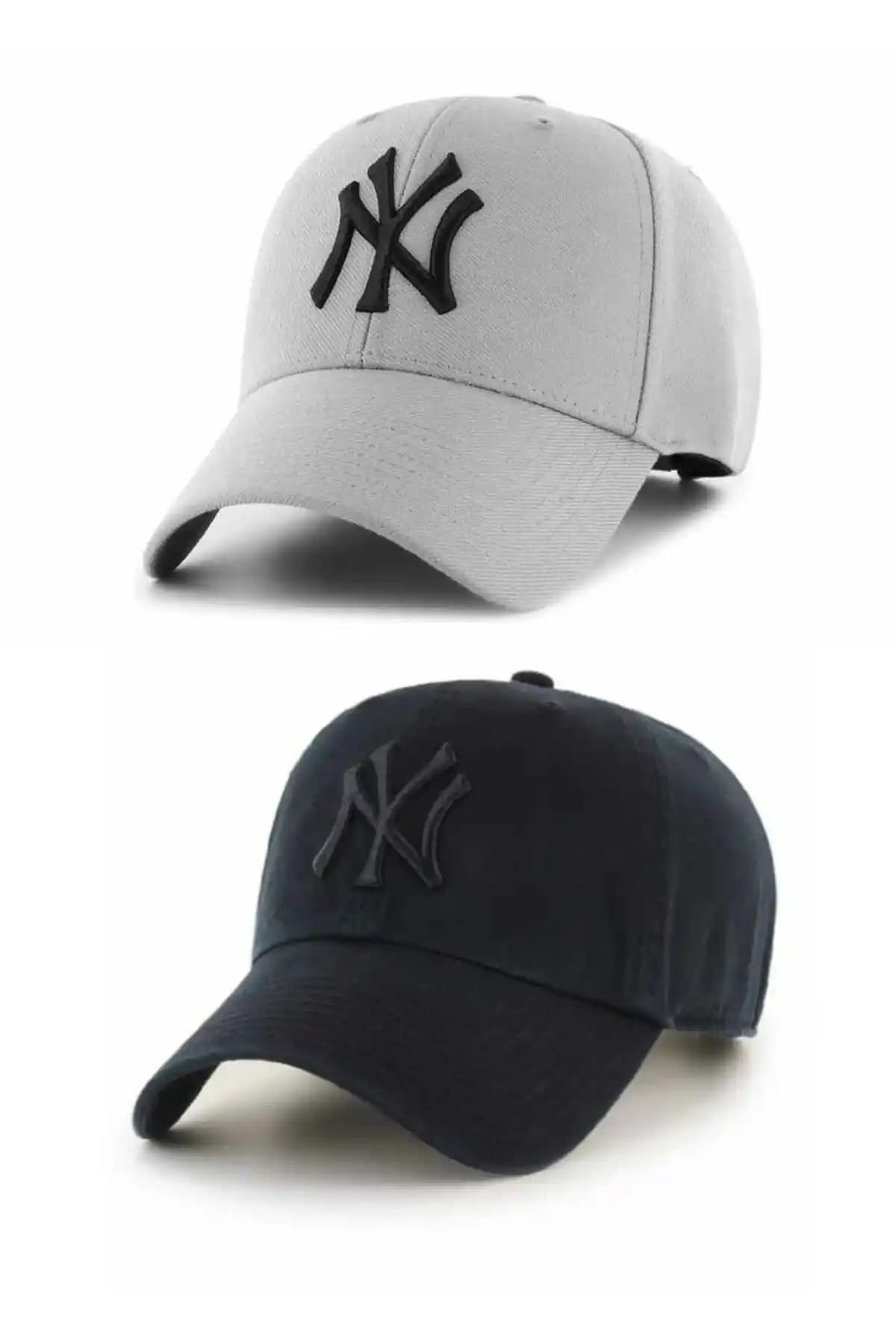 GYES Spor Şapka Unisex 2'li Siyah ve Gri Takım: Konfor ve Şıklık Sunan Modern Aksesuar