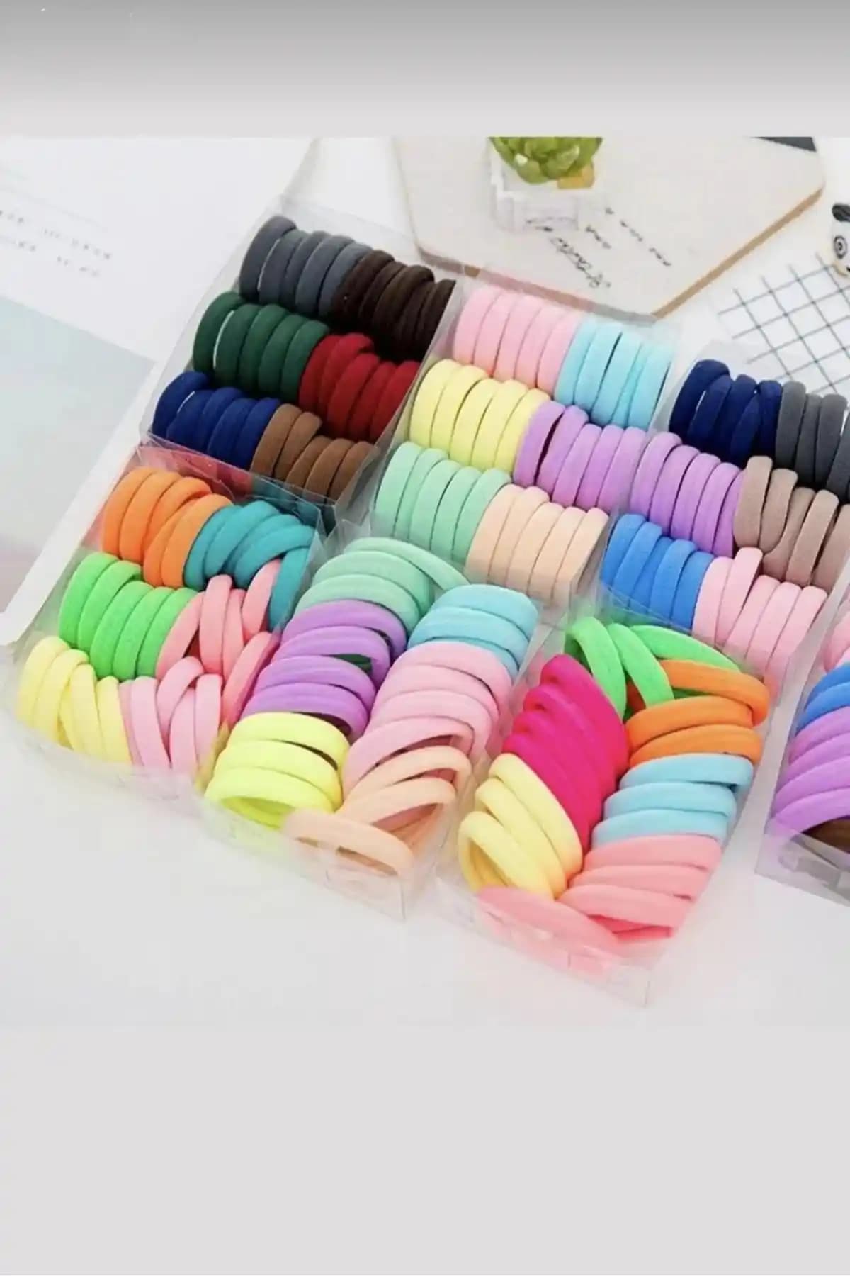 H&E LUXURY DESIGN Havlu Lastik Toka: Renkli ve Dayanıklı Pratik Saç Aksesuarı