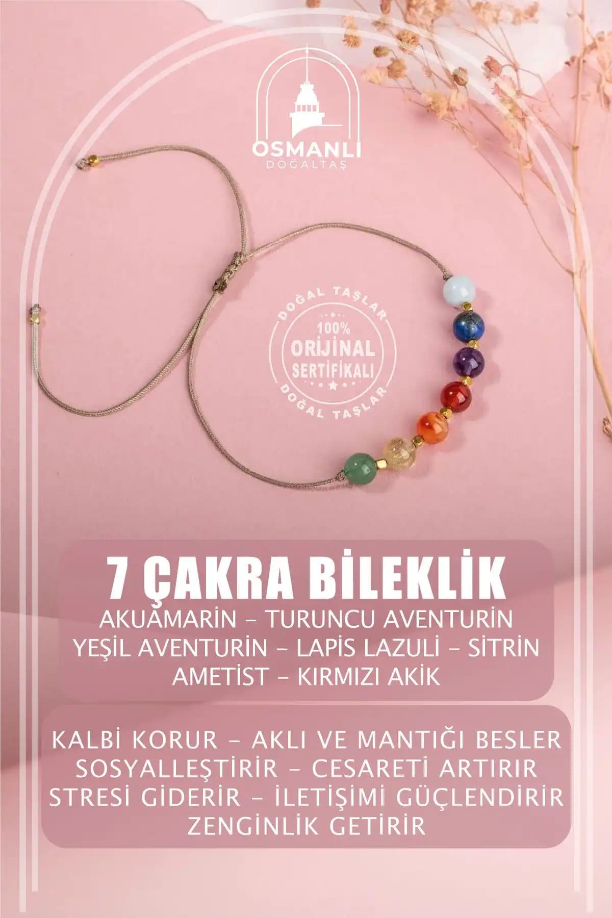 H Heroplez ve Osmanlı Doğal Taş 7 Çakra Bileklikleri Karşılaştırması 2