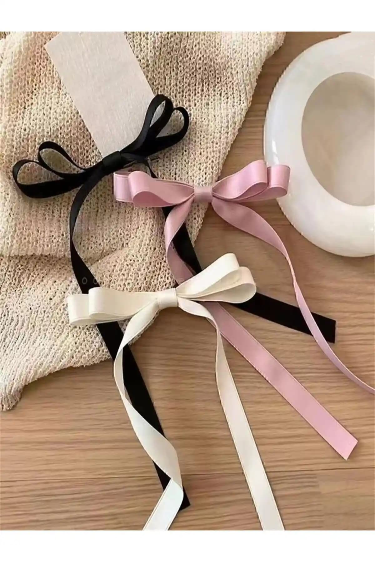 HARRU Kadın Saten Kurdele Fiyonk Toka: Şıklık ve Kullanışlılığın Buluşması