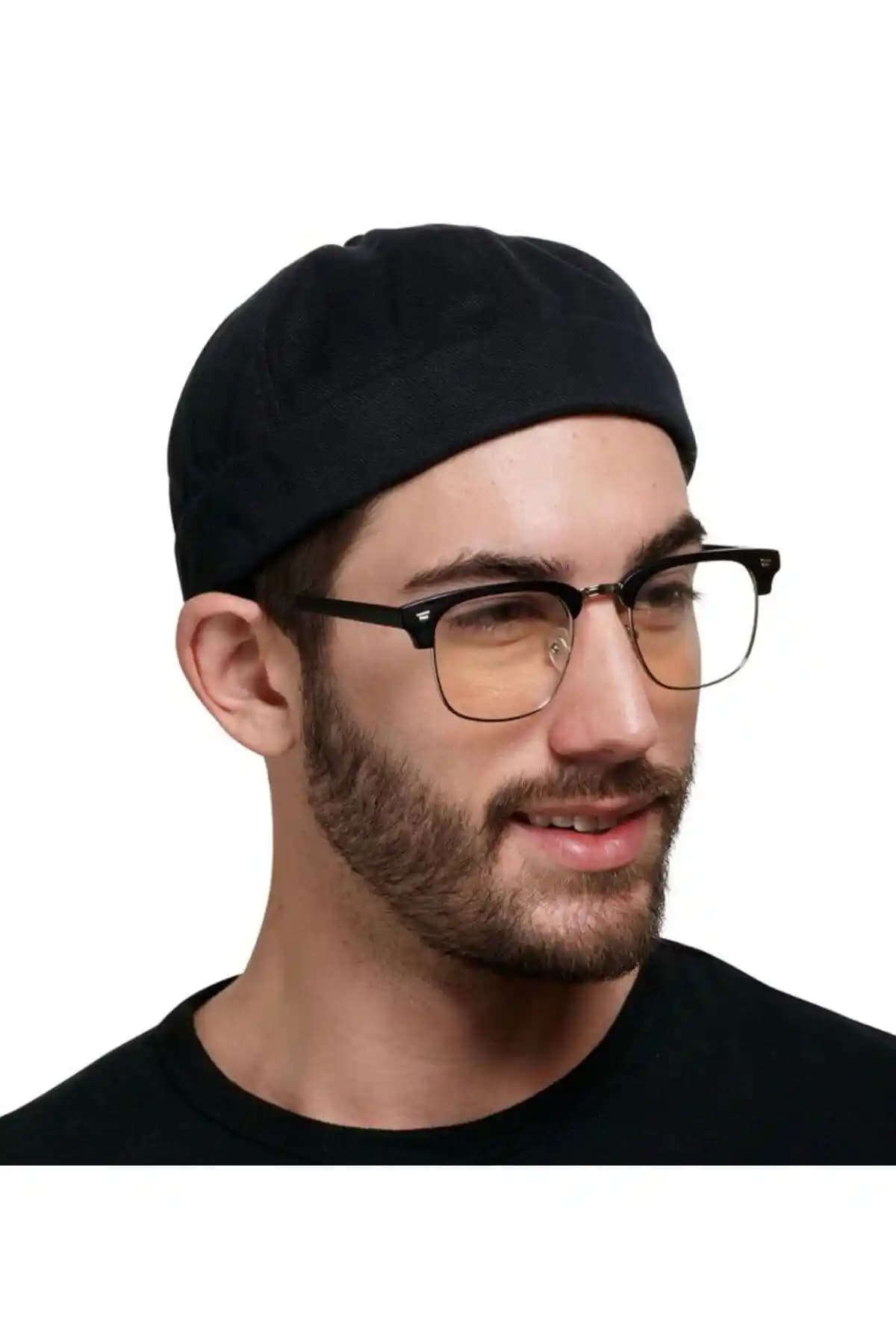 Hat Factory Unisex Basic Siyah Şapka Günlük Kullanım ve Moda için Uygun