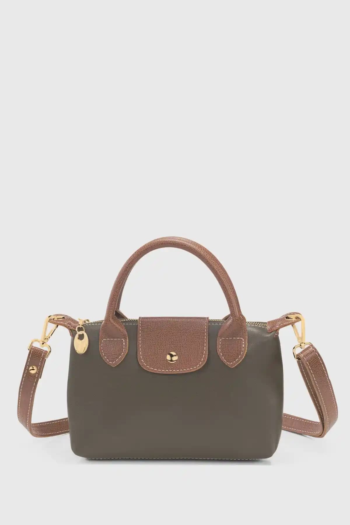 Housebags Haki Renkli Çok Yönlü PU Deri Çanta Günlük Şıklık ve Dayanıklılık Sunar