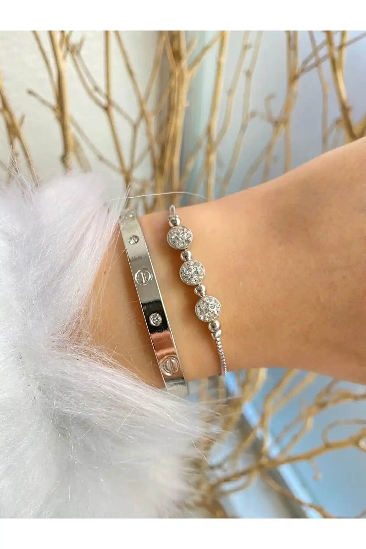 Jack Ferrero Gümüş Renk Bileklik Seti - Zarif ve Dayanıklı Tasarım