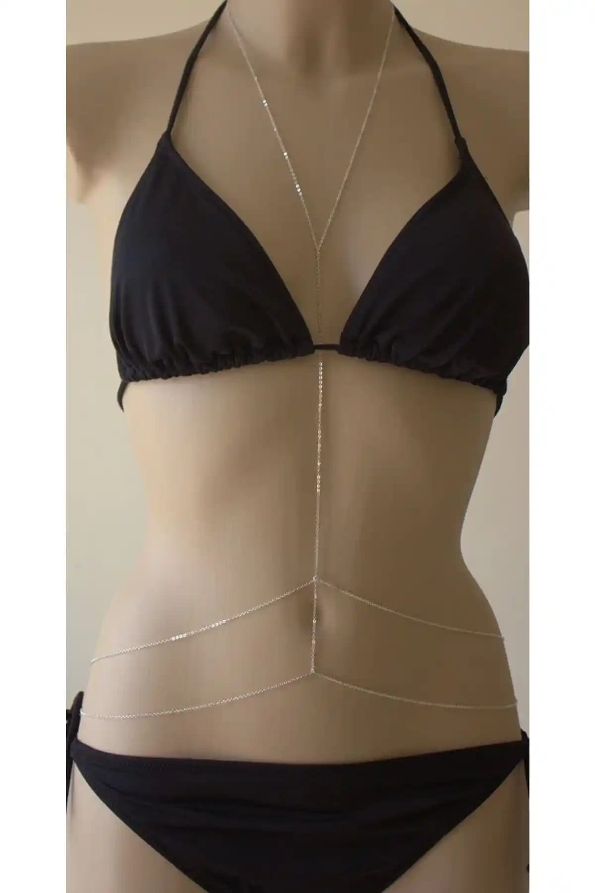 Kadın Gümüş Bel ve Boyundan Bağlamalı Zincir Detaylı Aksesuar Ürün Tanıtımı ve Özellikleri