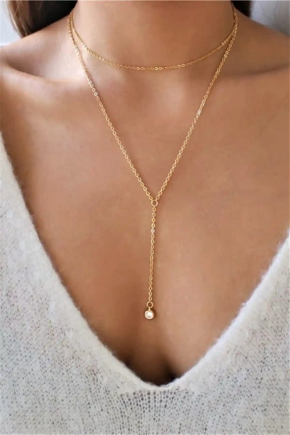 Kadın Kolye Karşılaştırması: H&E DESIGN Altın Kaplama ve Porsuk Doğal Taş Modelleri