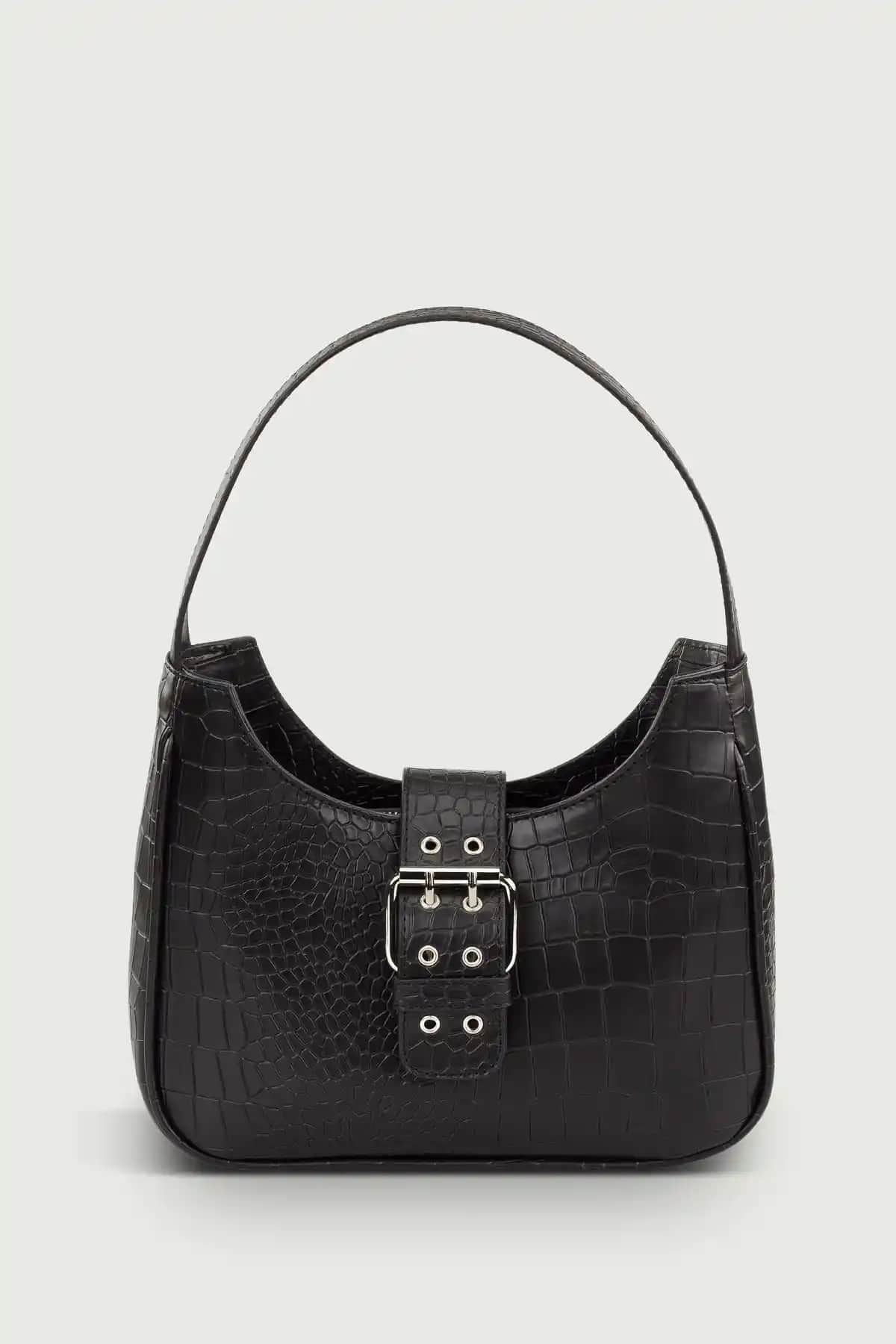 Kadın Siyah Baguette Çantalar Karşılaştırması: Timsah ve Lizard Desenleri İncelemesi