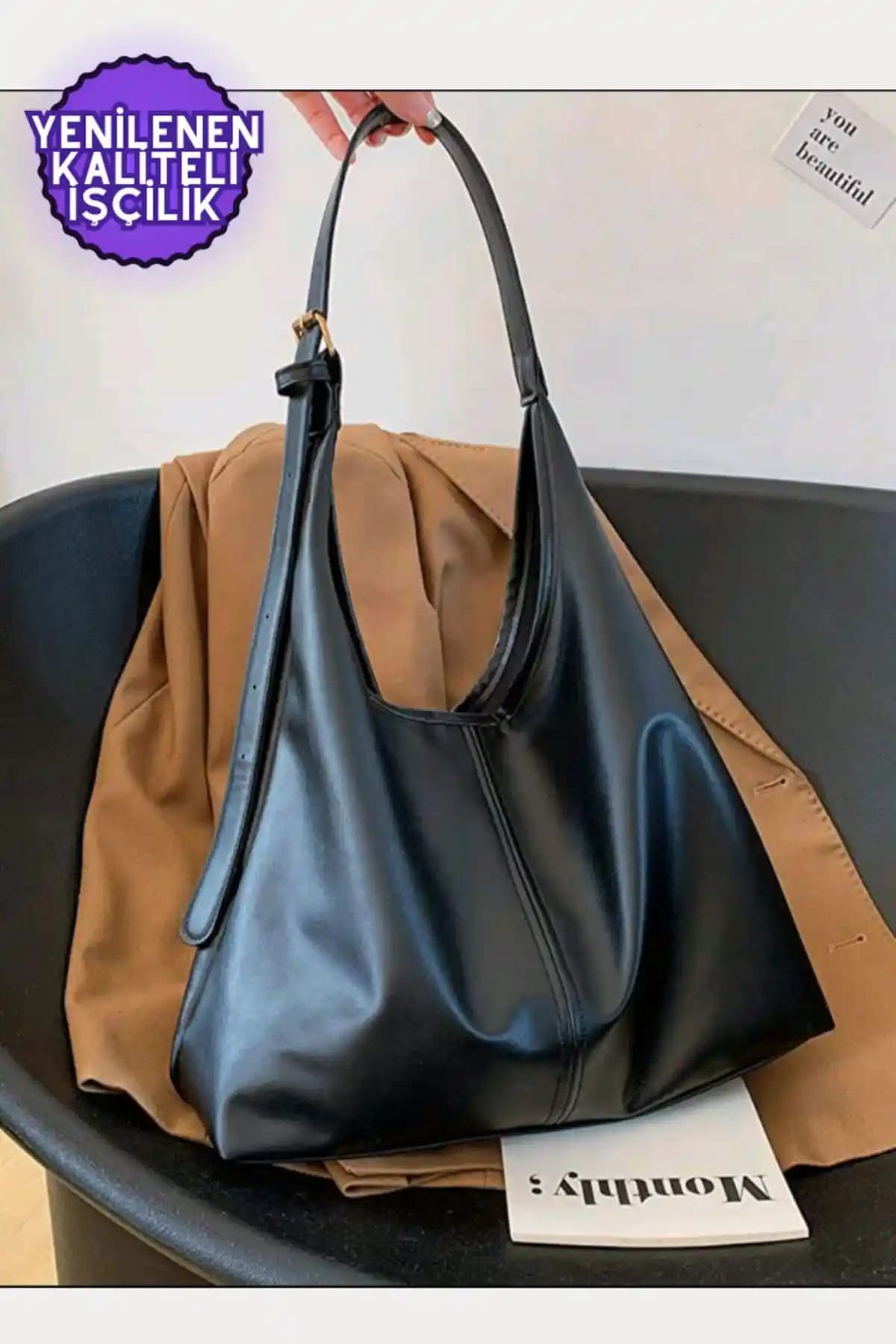 Kadın Siyah Omuz Çantası ve Yuka Atelier Nou Çift Saplı Shopper Karşılaştırması