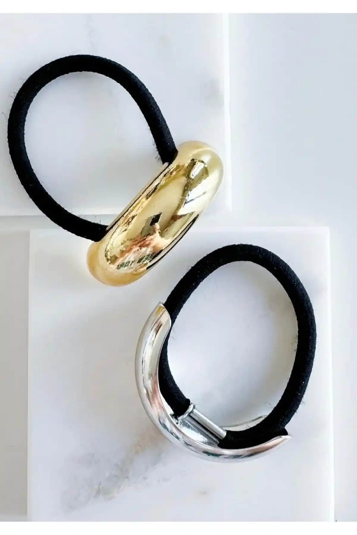 Kadınlar İçin Gold ve Gümüş Renkli Monalisa Toka Seti Modern ve Şık Tasarım