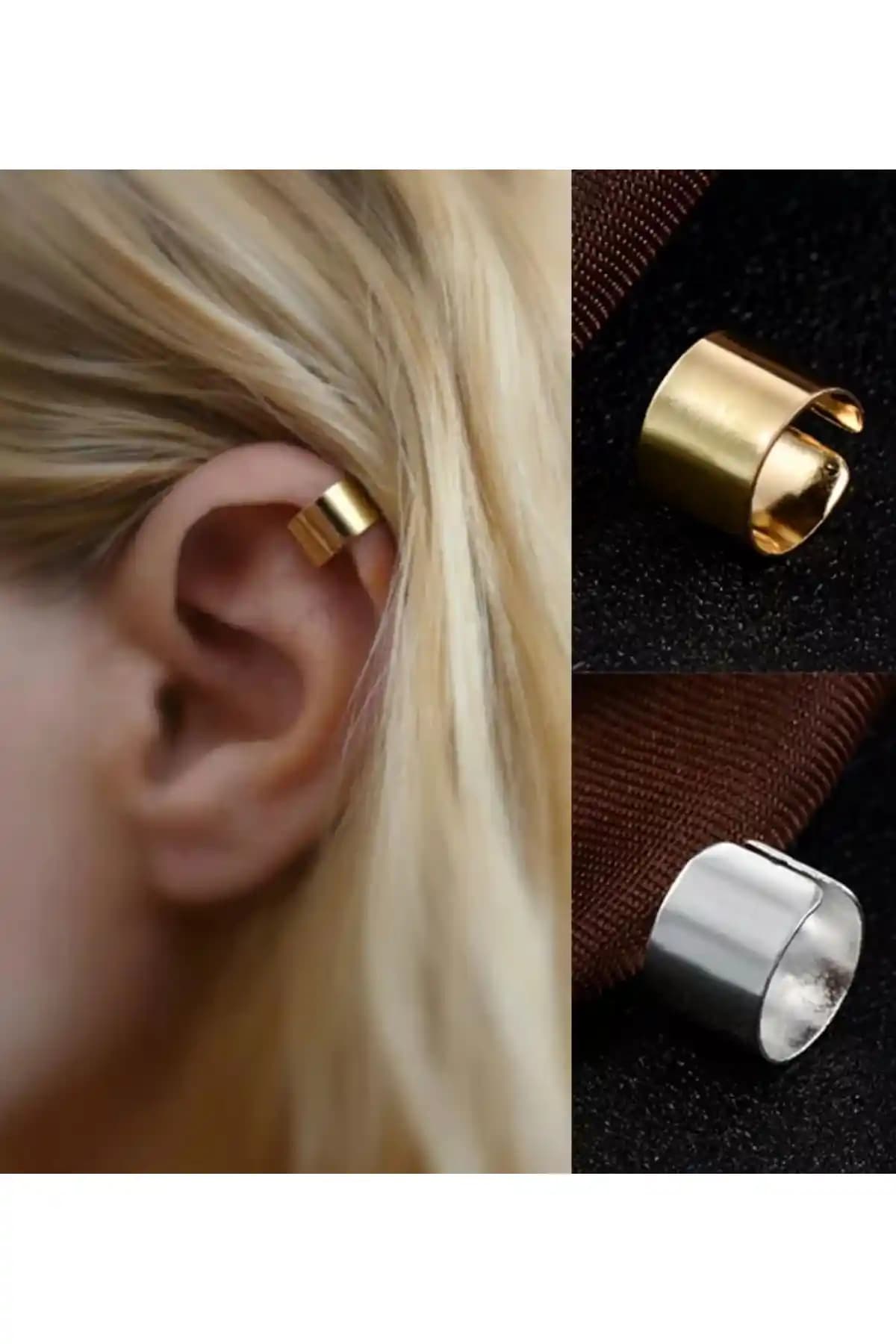 Kadınlar İçin Gümüş ve Altın Kaplama Kıkırdak Küpe Setleri Karşılaştırması