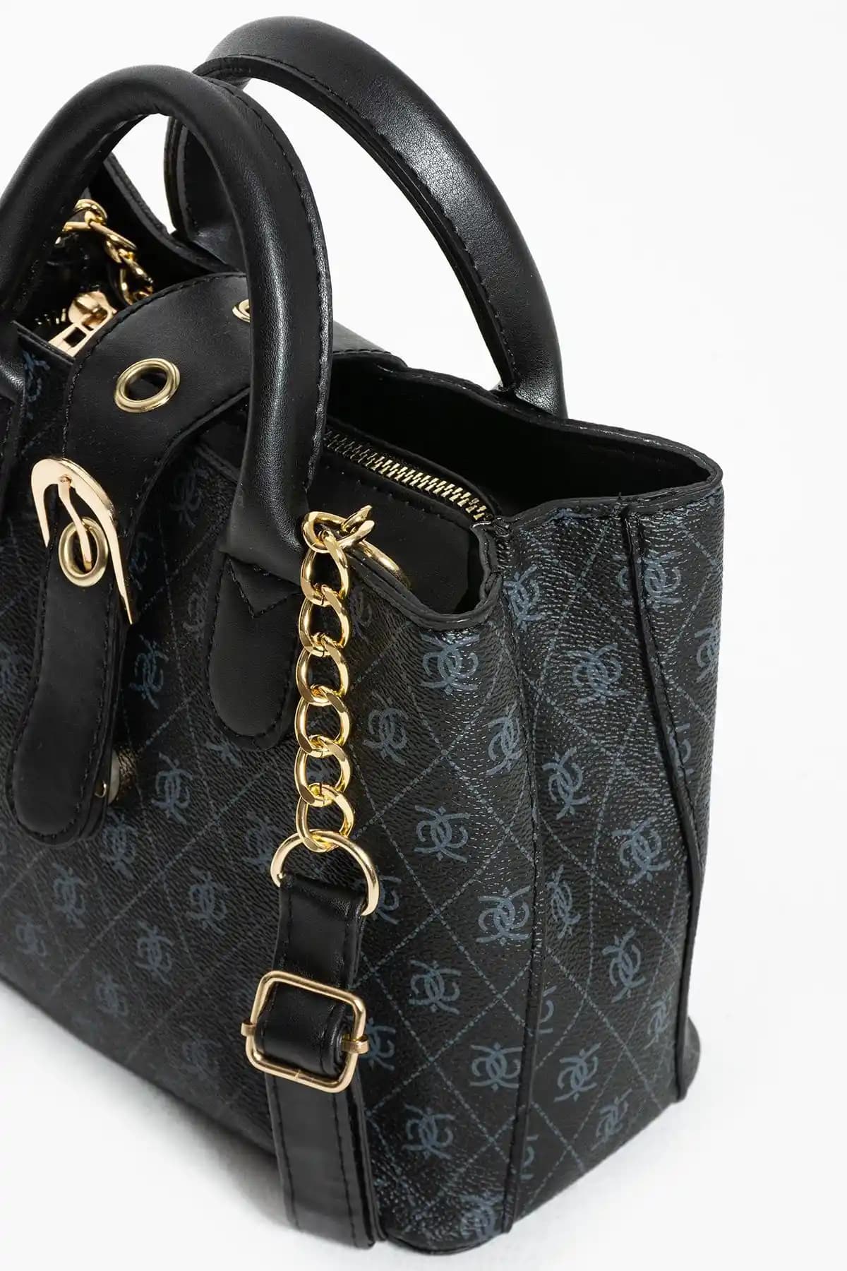 Kadınlar için Siyah Venüs Desenli Deri Çanta Günlük Kullanım ve Şıklık İçin Uygun