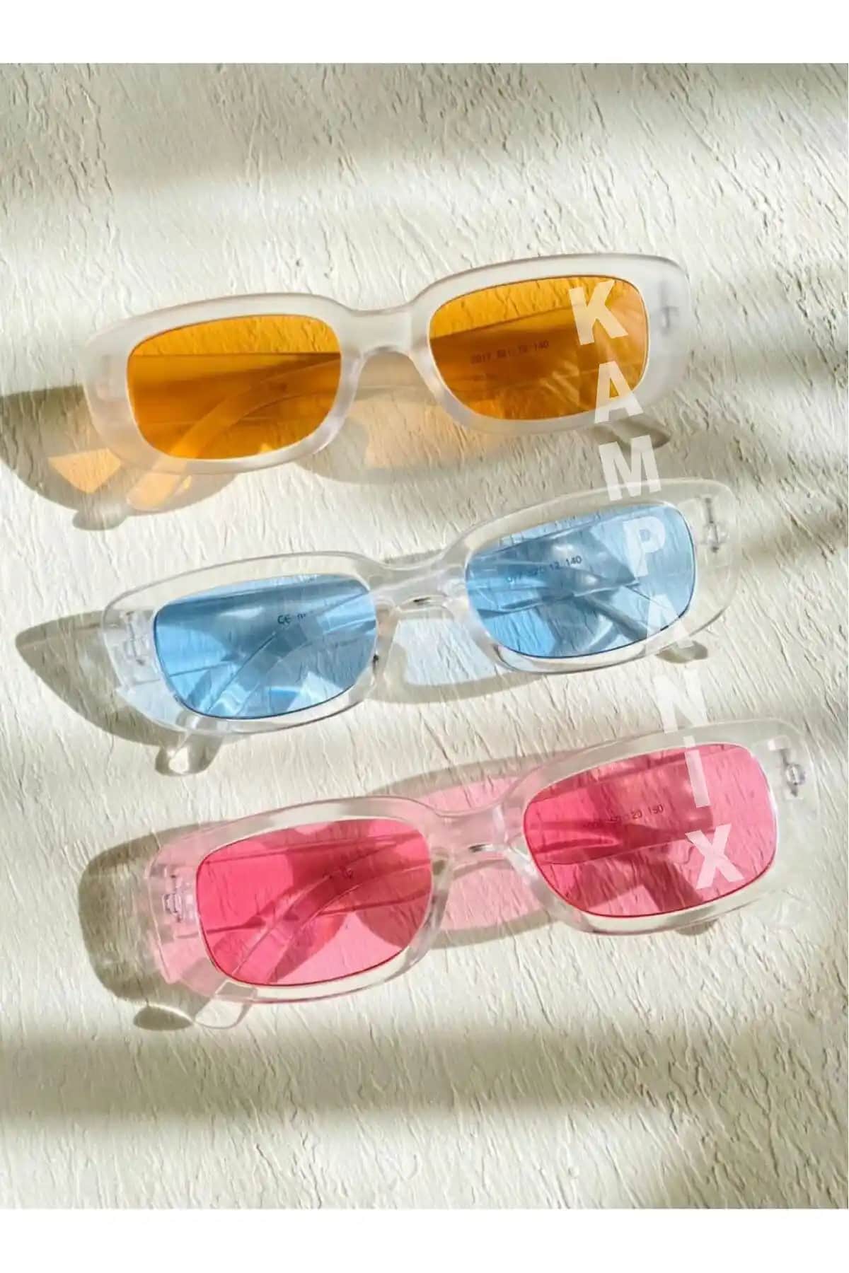 KAMPANİX 3'lü Unisex Güneş Gözlüğü Seti Modern Tasarım ve Yüksek Koruma Özelliğiyle