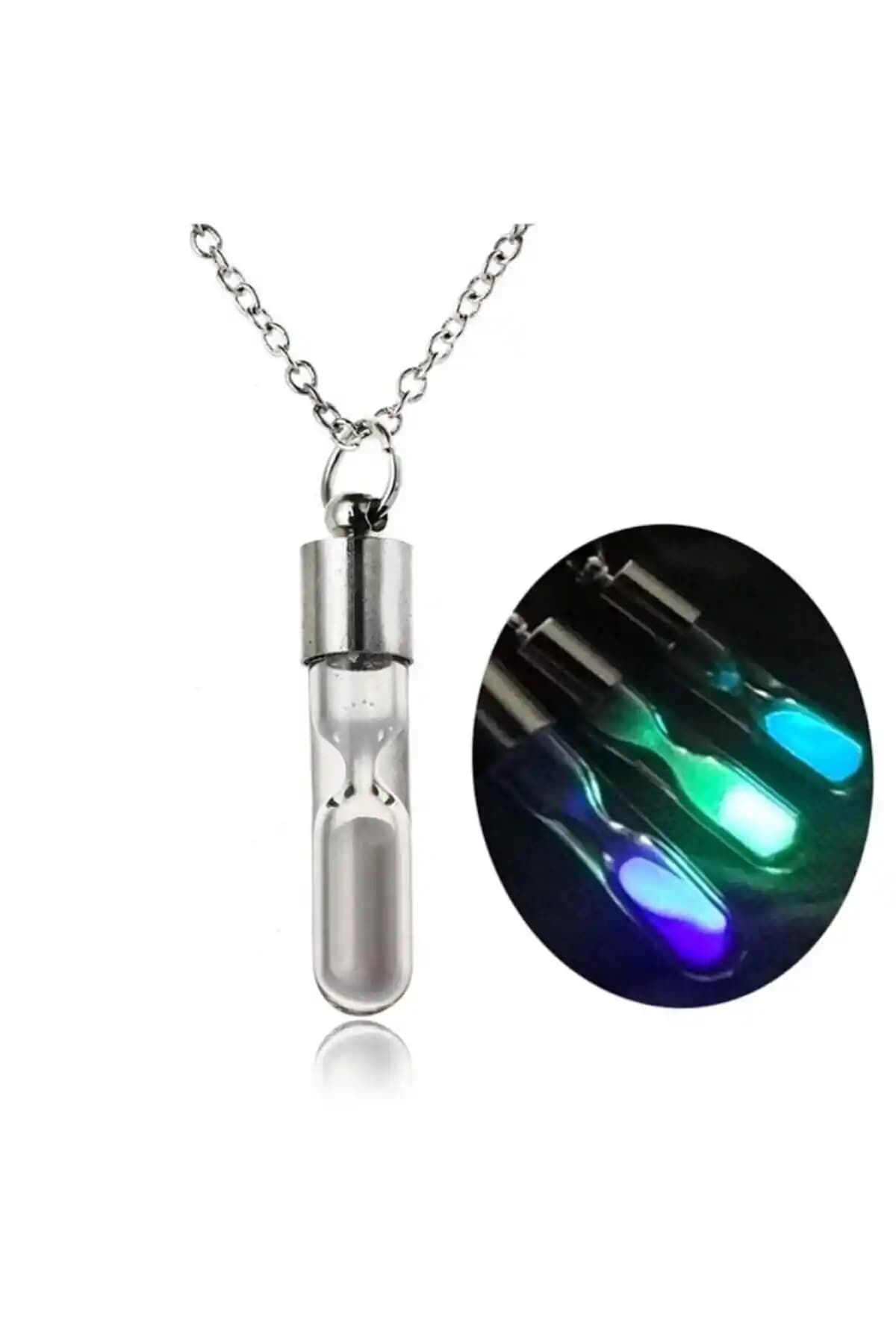 Karanlıkta Parlayan Kum Saati Kolye: Gizemli ve Şık Takı Tasarımı