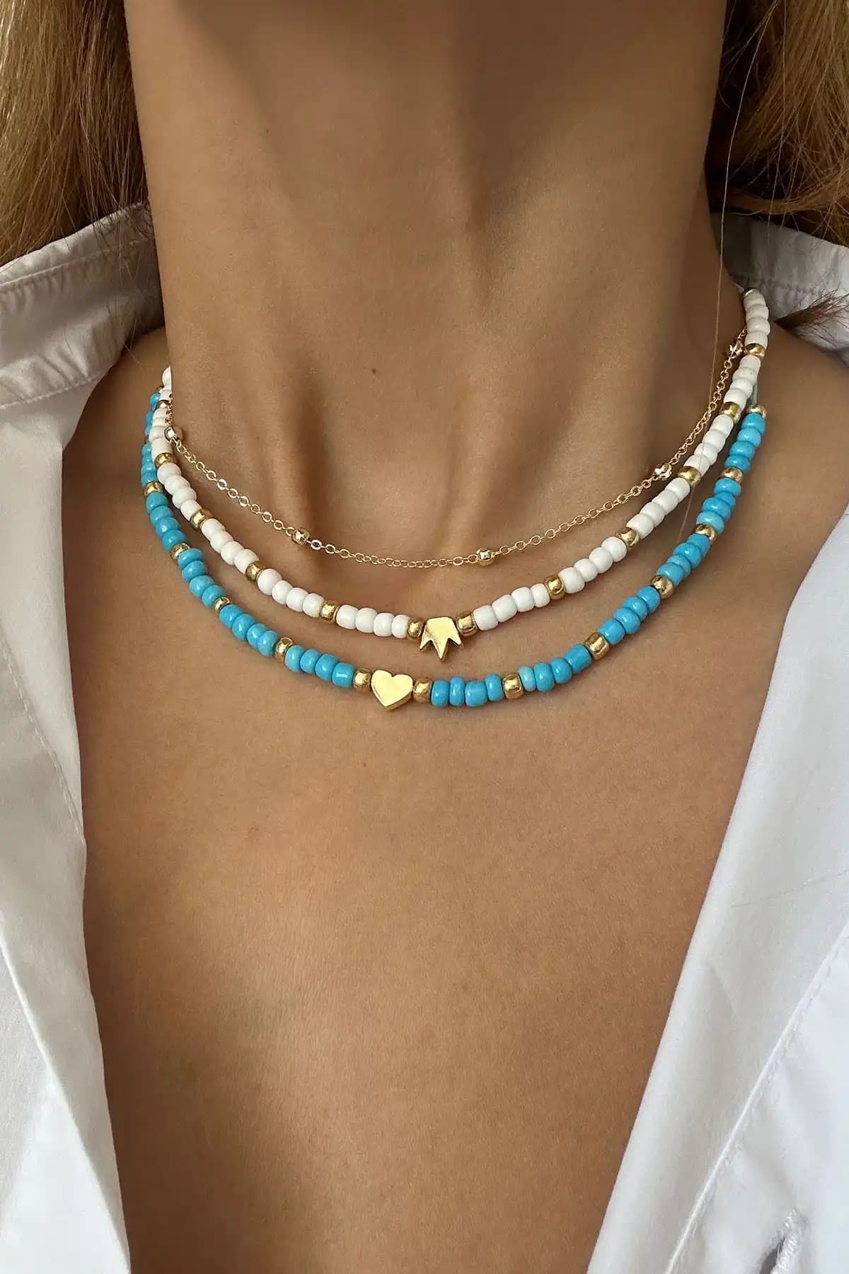 Karşılaştırma: New Obsessions Boncuk Choker ve Stradivarius Ay Güneş Kolye Setleri 1
