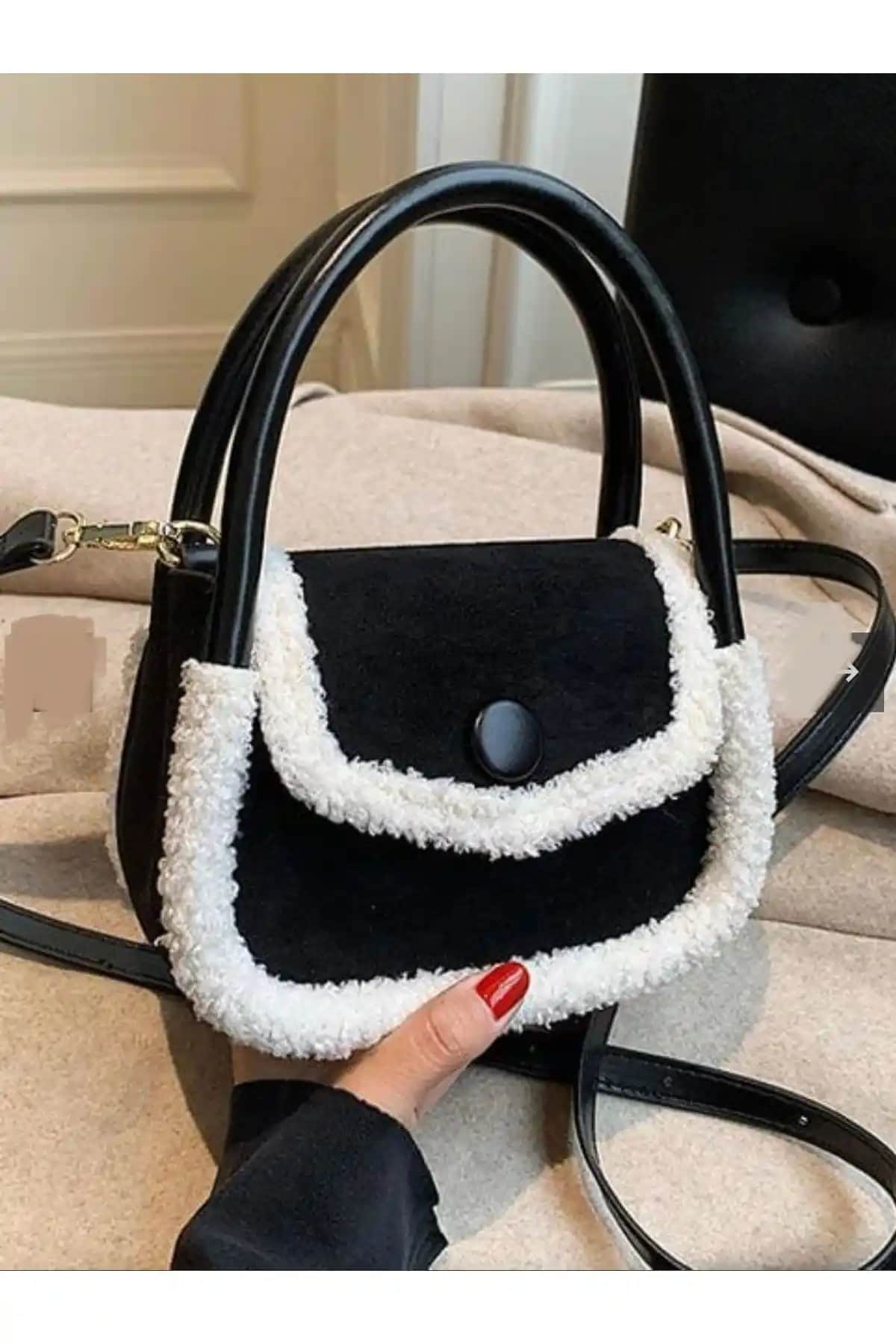 Katusa STD Nubuk Siyah Askılı Baget Çanta Günlük Kullanım ve Stil İçin Uygun