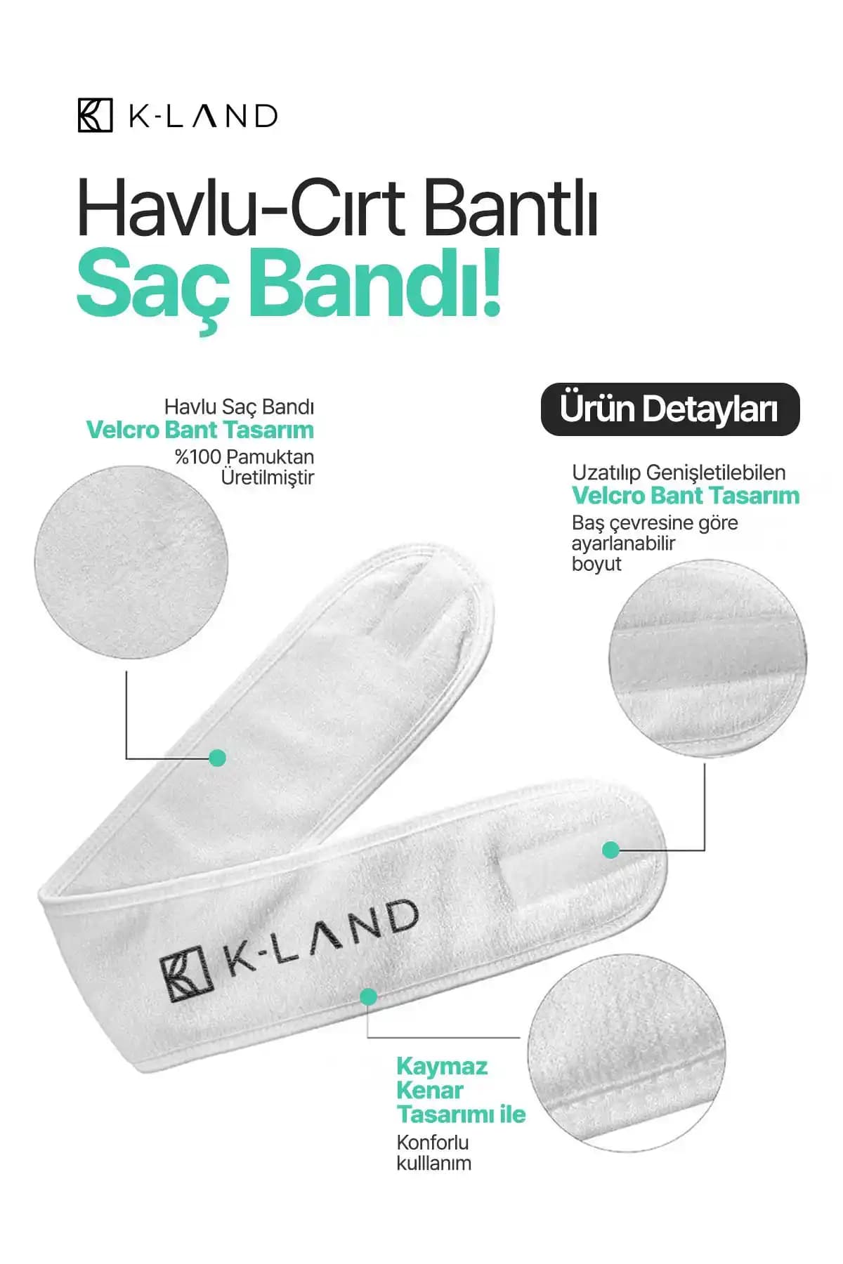 KLAND Havlu Saç Bandı: Yüksek Kalite ve Pratiklik Sunan Makyaj ve Cilt Bakım Ürünü