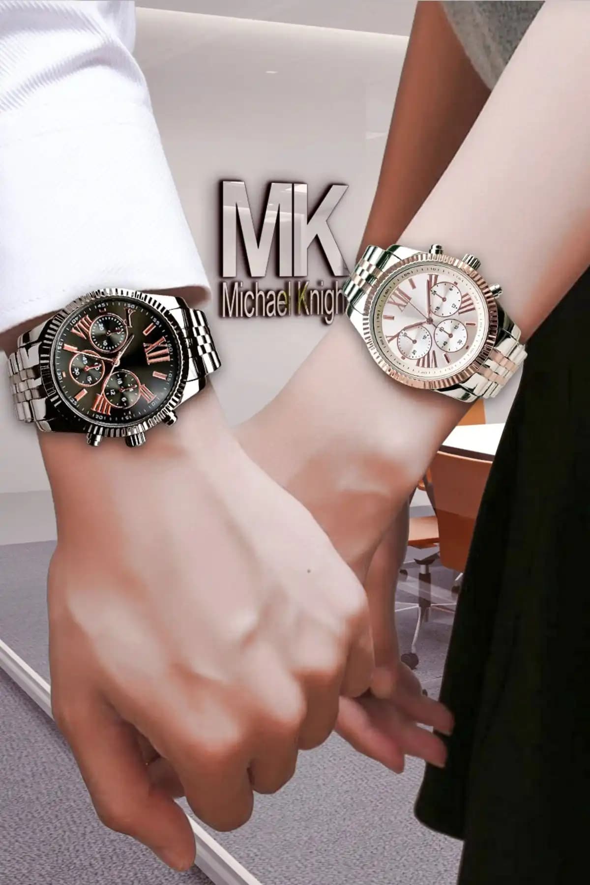 Kubbehan ve Michael Knight Sevgili Çift Kol Saatleri Karşılaştırması 2