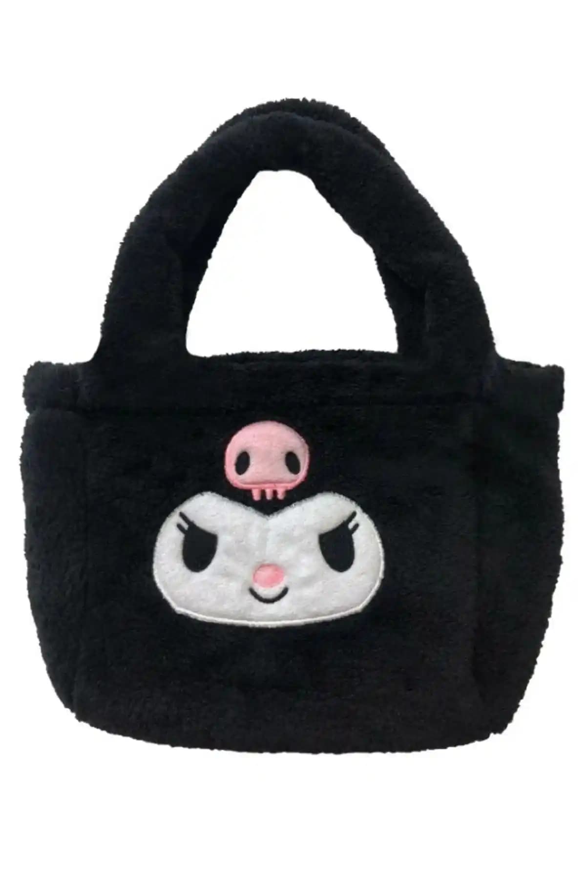 Kuromi Peluş El Çantası Şık ve Kullanışlı Tasarım ile Günlük ve Özel Günler İçin
