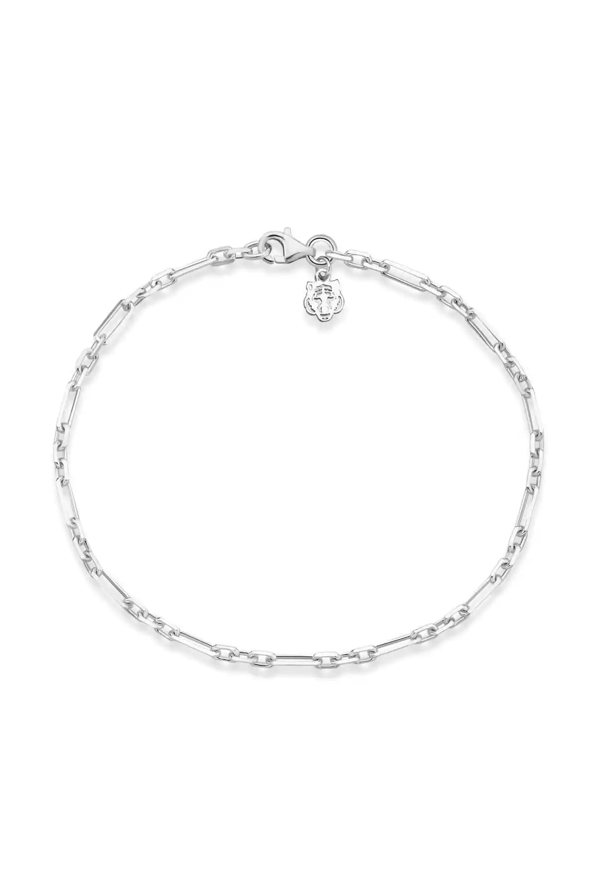 Les Tigres Gü<müş> Kaplan Charm Zincir Bileklik: Zarif ve Dayanıklı Gümüş Takı Seçeneği