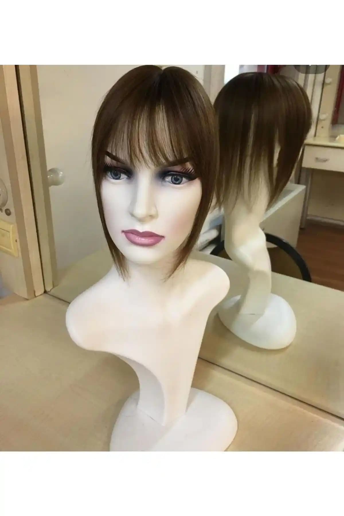 Lgskozmetik Kahküllü Tepelik Peruk Açık Kahverengi Gerçek Saç Kullanımı ve Özellikleri